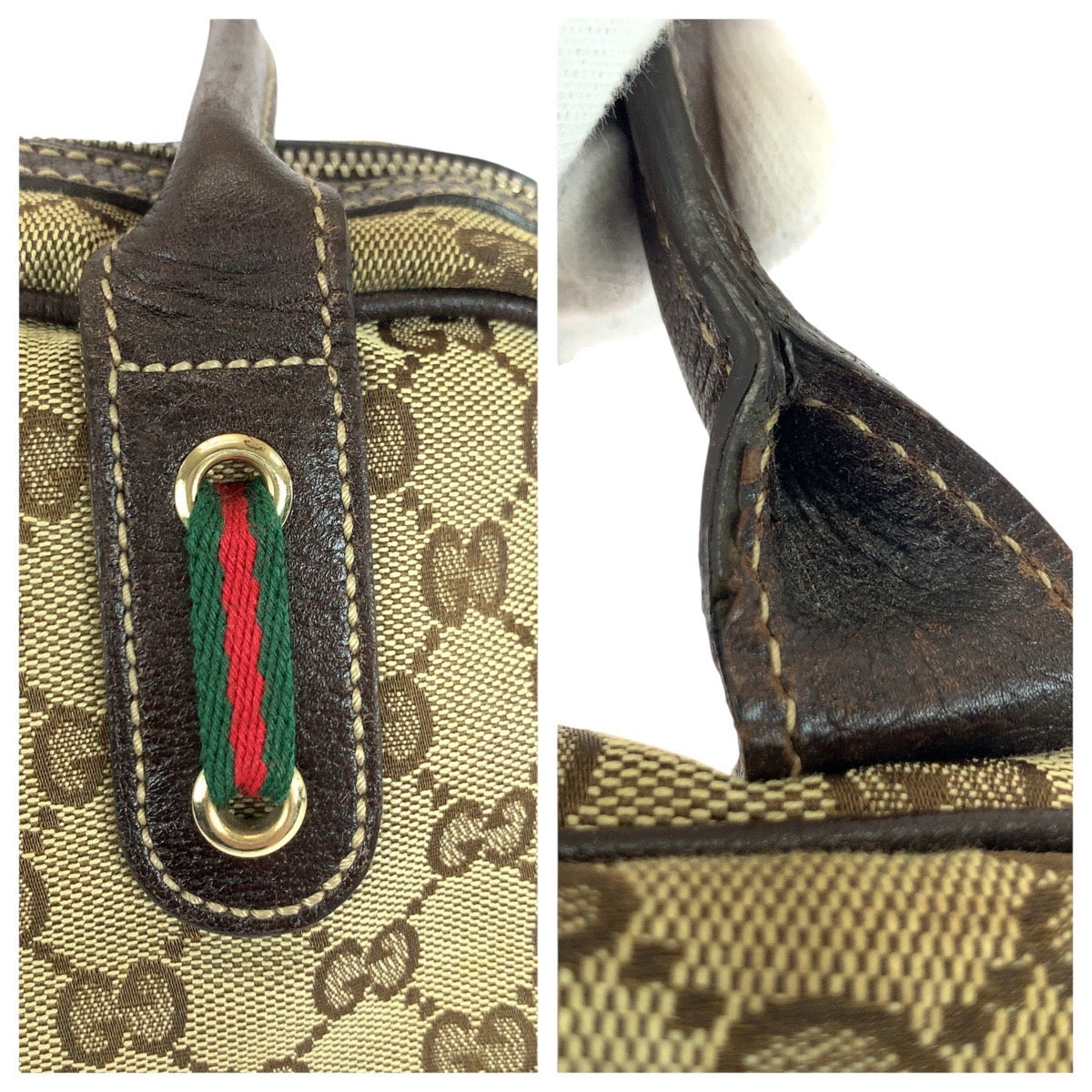 20998
GUCCI グッチ シェリーライン プリンシー ベージュ ブラウン ゴールド金具 GGキャンバス / レザー 161720 ショルダーバッグ ミニボストンバッグ レディース ABP42