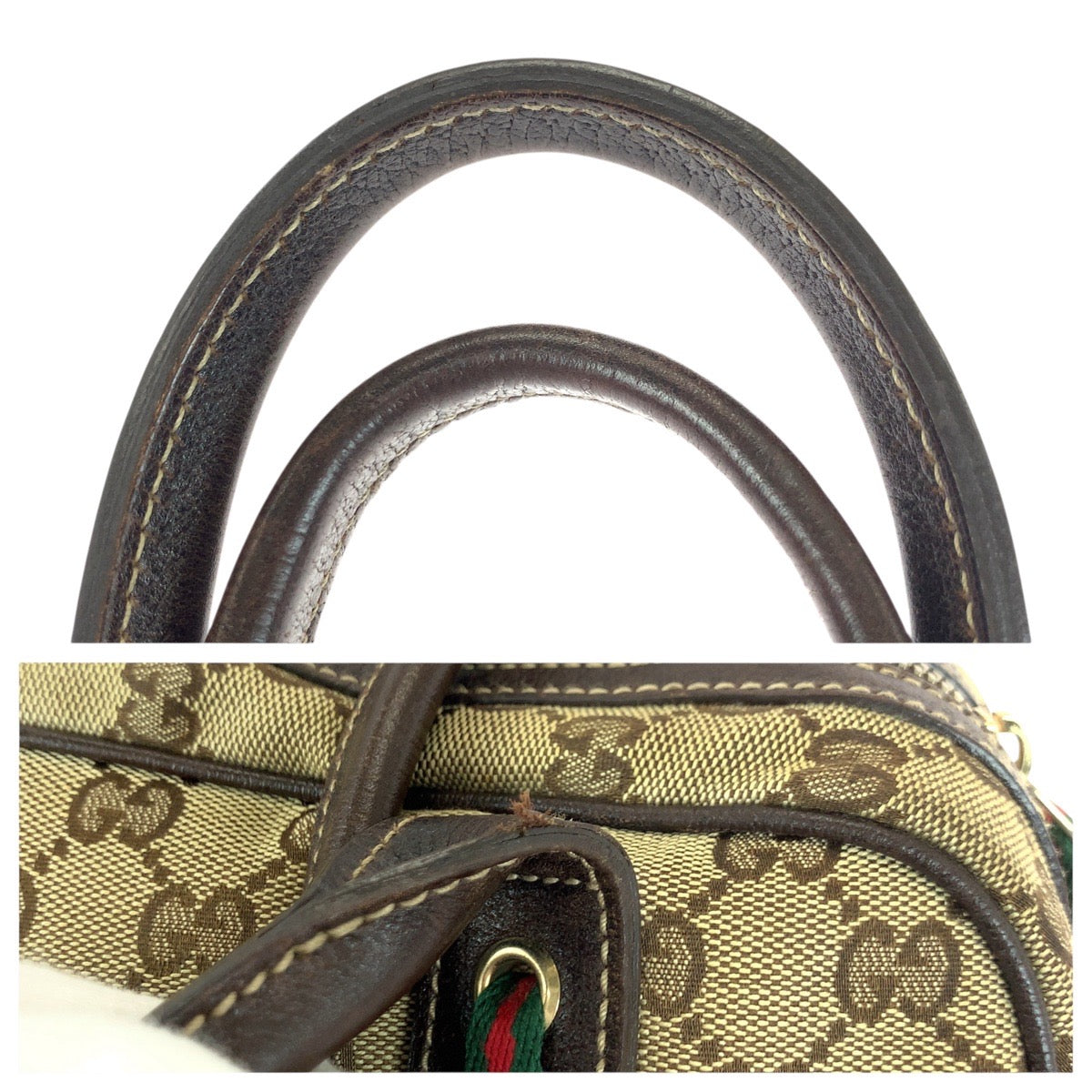 20998
GUCCI グッチ シェリーライン プリンシー ベージュ ブラウン ゴールド金具 GGキャンバス / レザー 161720 ショルダーバッグ ミニボストンバッグ レディース ABP42