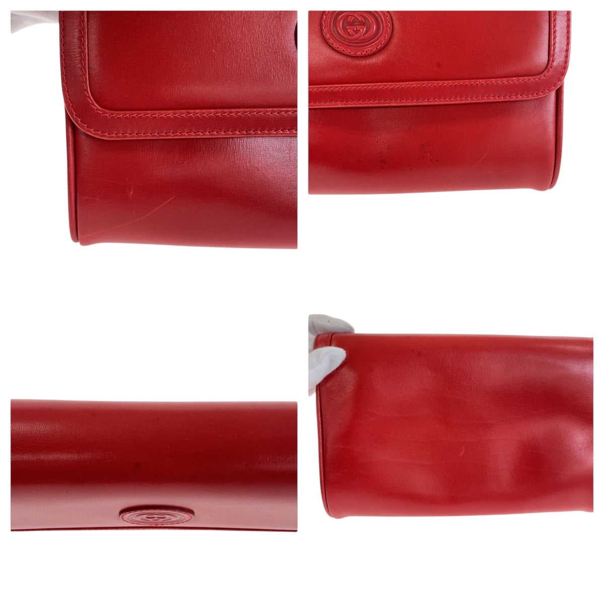 21000
GUCCI グッチ ヴィンテージ オールドグッチ レッド ゴールド金具 レザー 004 904 0198 ショルダーバッグ クラッチバッグ 2way レディース ABP33