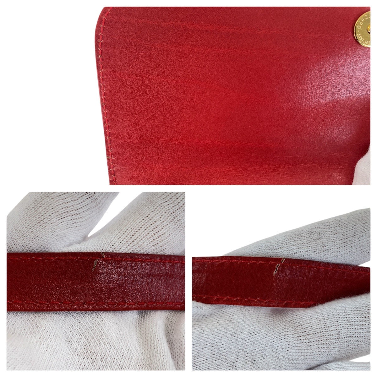 21000
GUCCI グッチ ヴィンテージ オールドグッチ レッド ゴールド金具 レザー 004 904 0198 ショルダーバッグ クラッチバッグ 2way レディース ABP33