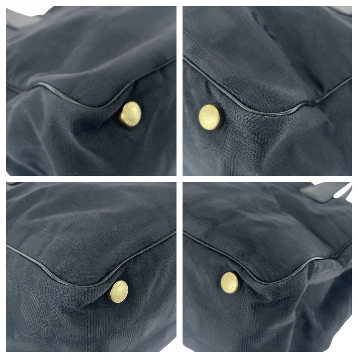 21003
CHANEL シャネル ニュートラベルライン ニュートラトートMM ブラック 黒 ゴールド金具 ナイロン / レザー トートバッグ ショルダーバッグ レディース A48