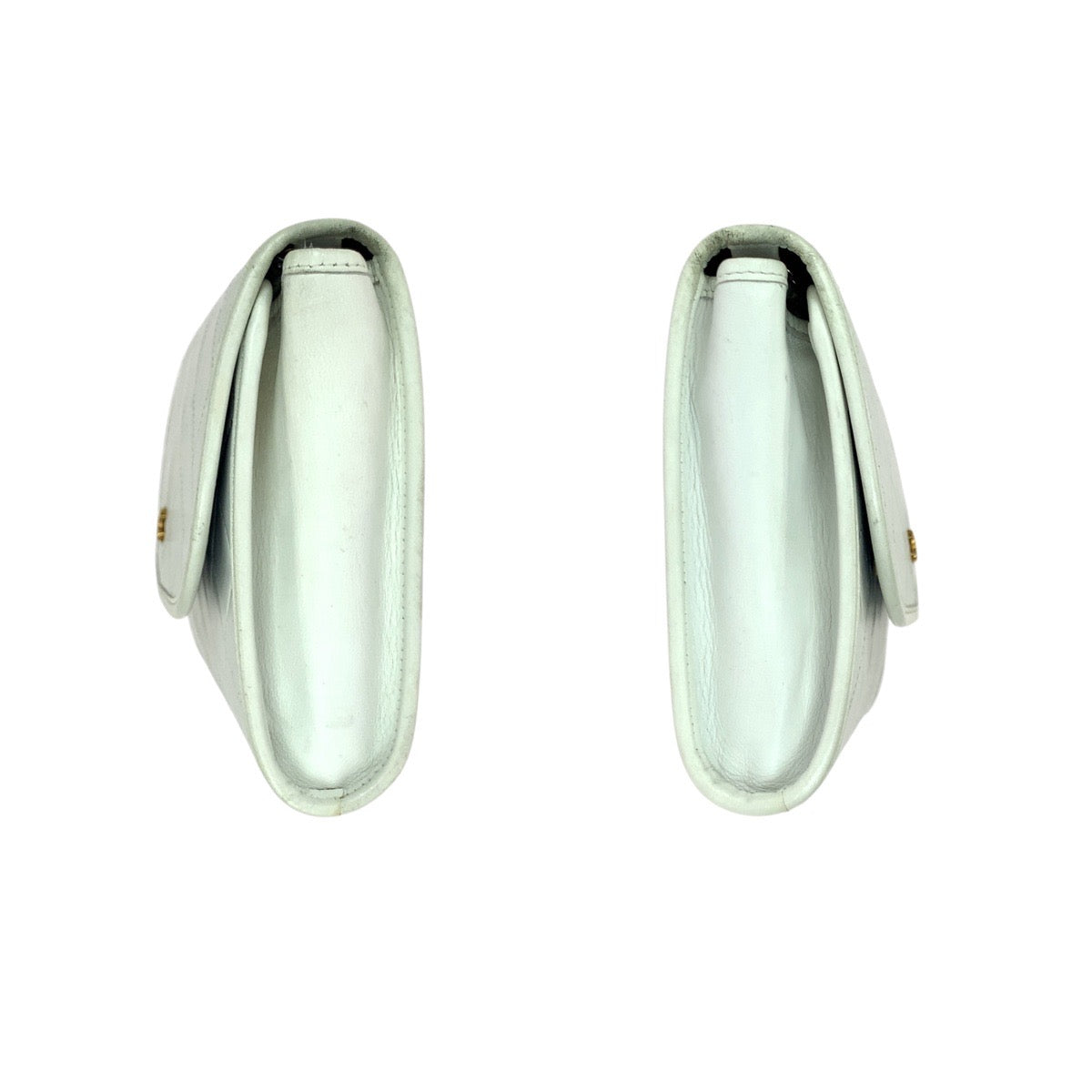 21004
CHANEL シャネル ヴィンテージ マトラッセ ココマーク ホワイト ゴールド金具 ラムスキン ショルダーバッグ チェーンショルダーバッグ レディース ABP85