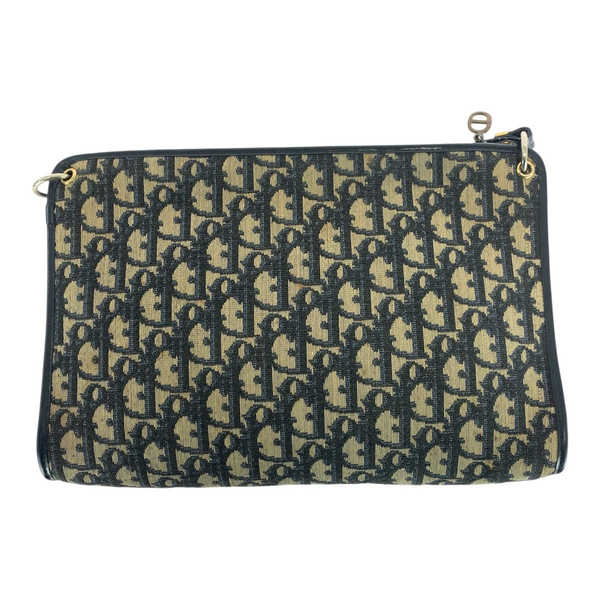 21006
Dior ディオール ヴィンテージ トロッター ネイビー ゴールド金具 キャンバス / レザー ショルダーバッグ レディース ABP40