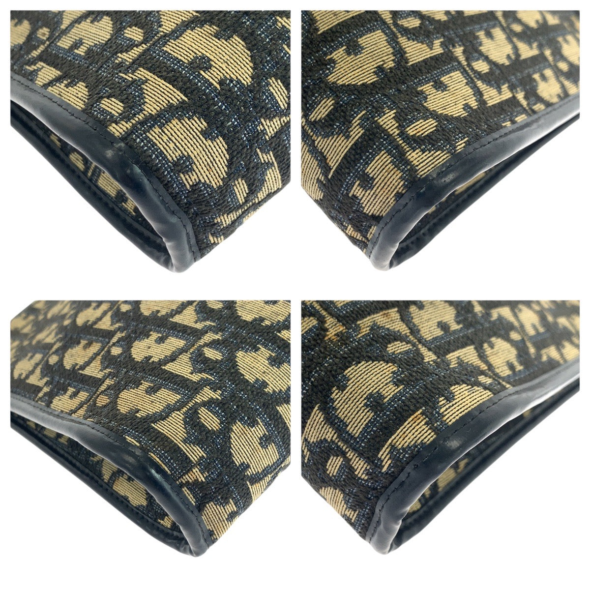 21006
Dior ディオール ヴィンテージ トロッター ネイビー ゴールド金具 キャンバス / レザー ショルダーバッグ レディース ABP40