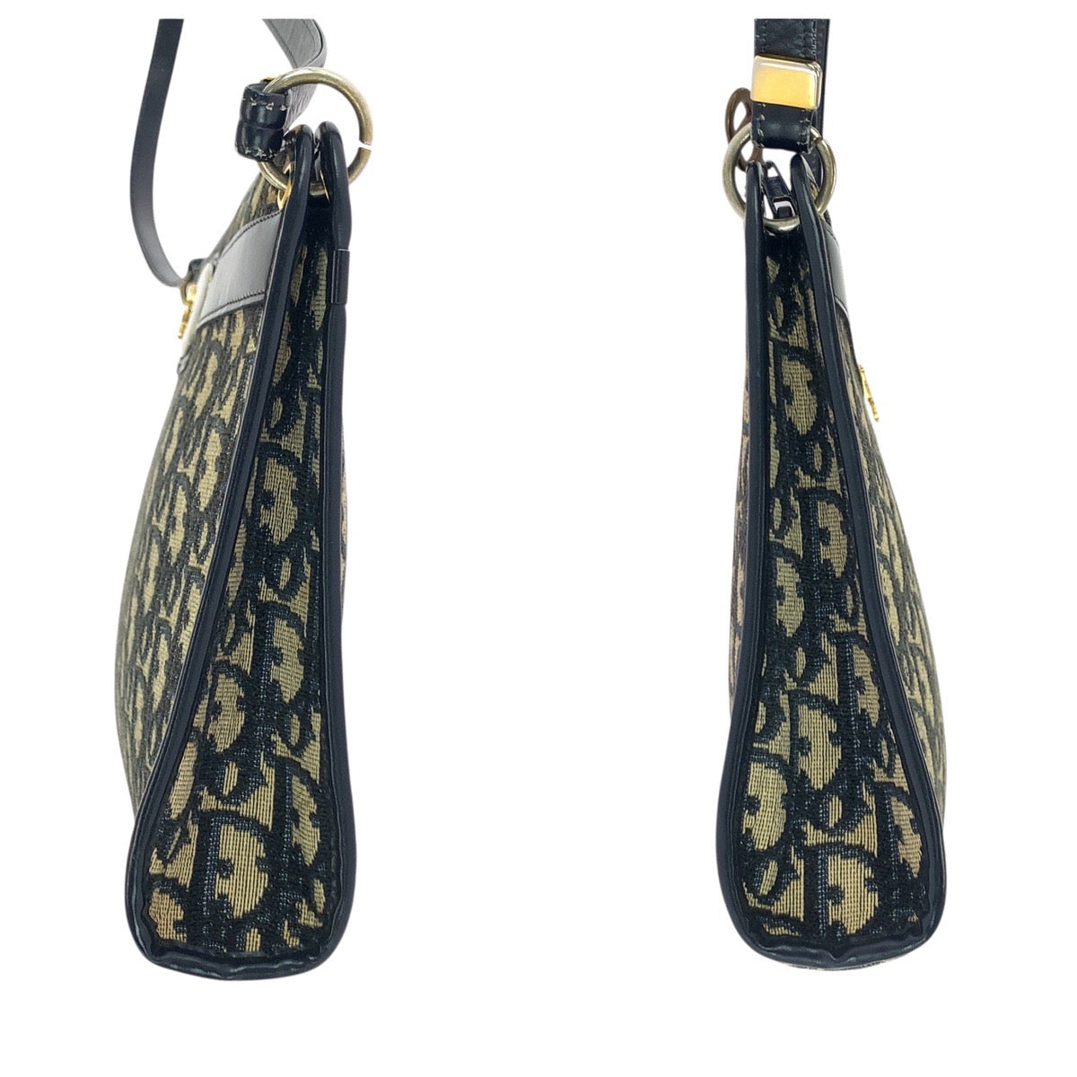 21006
Dior ディオール ヴィンテージ トロッター ネイビー ゴールド金具 キャンバス / レザー ショルダーバッグ レディース ABP40