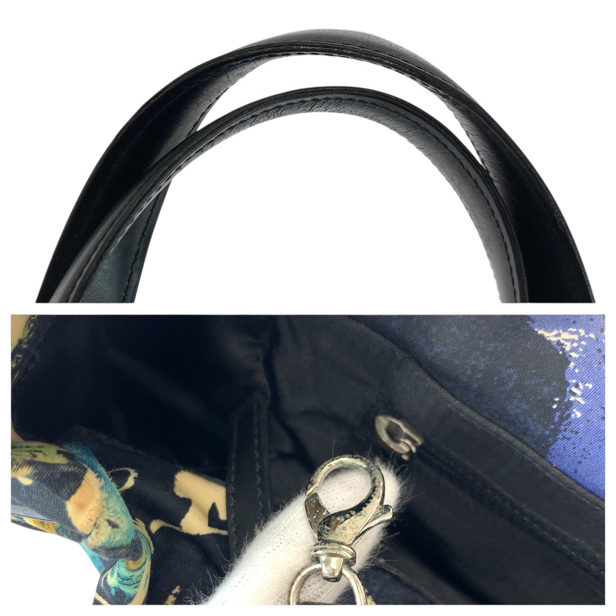 21010
CHANEL シャネル ヴィンテージ ニュートラベルライン ハワイ限定 ブラック 黒 マルチカラー ナイロン / レザー トートバッグ ハンドバッグ レディース AB26