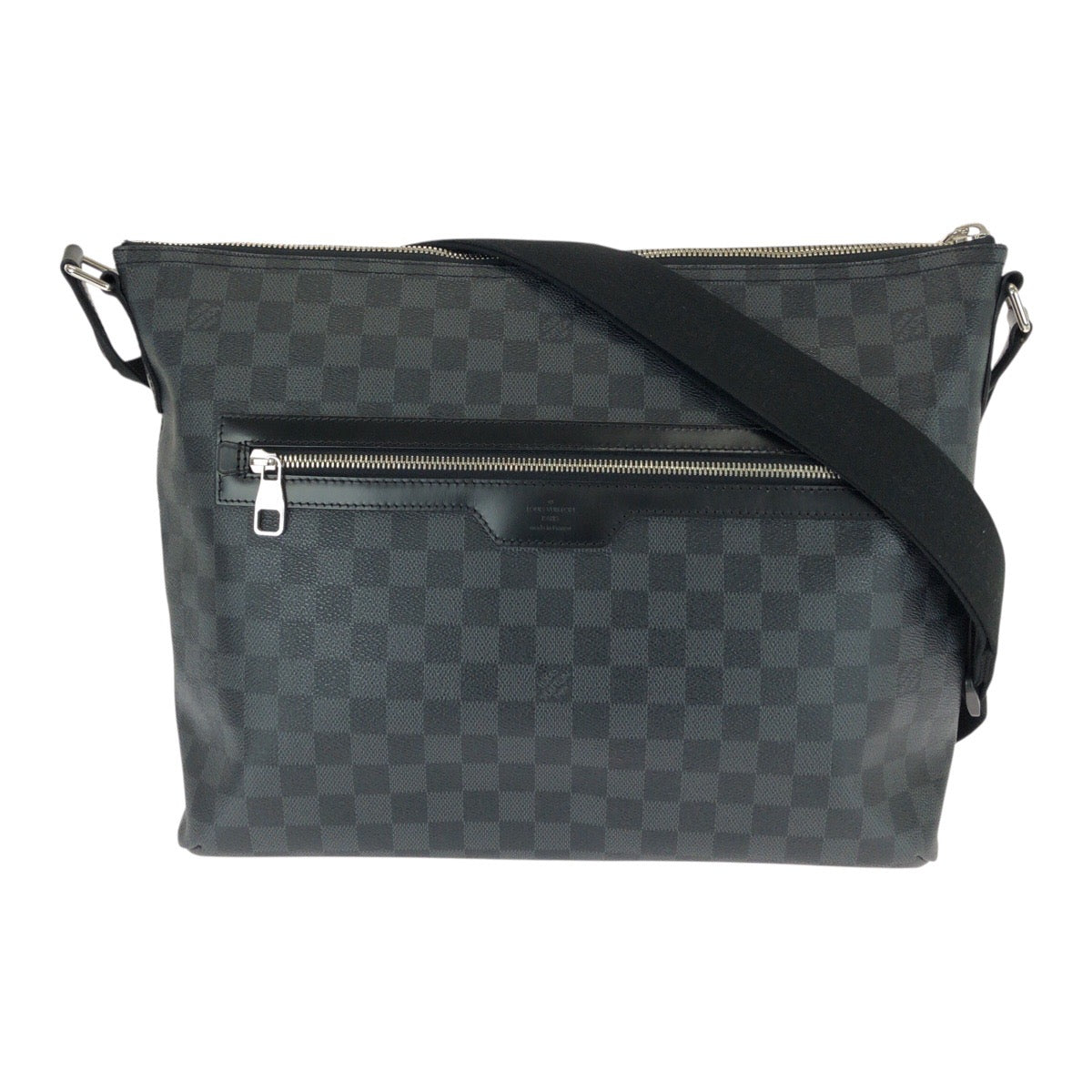 21011
LOUIS VUITTON ルイヴィトン ダミエ グラフィット ミックMM ブラック 黒 シルバー金具 PVC / レザー N41106 ショルダーバッグ ビジネスバッグ メンズ A80