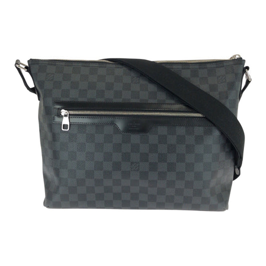 21011
LOUIS VUITTON ルイヴィトン ダミエ グラフィット ミックMM ブラック 黒 シルバー金具 PVC / レザー N41106 ショルダーバッグ ビジネスバッグ メンズ A80