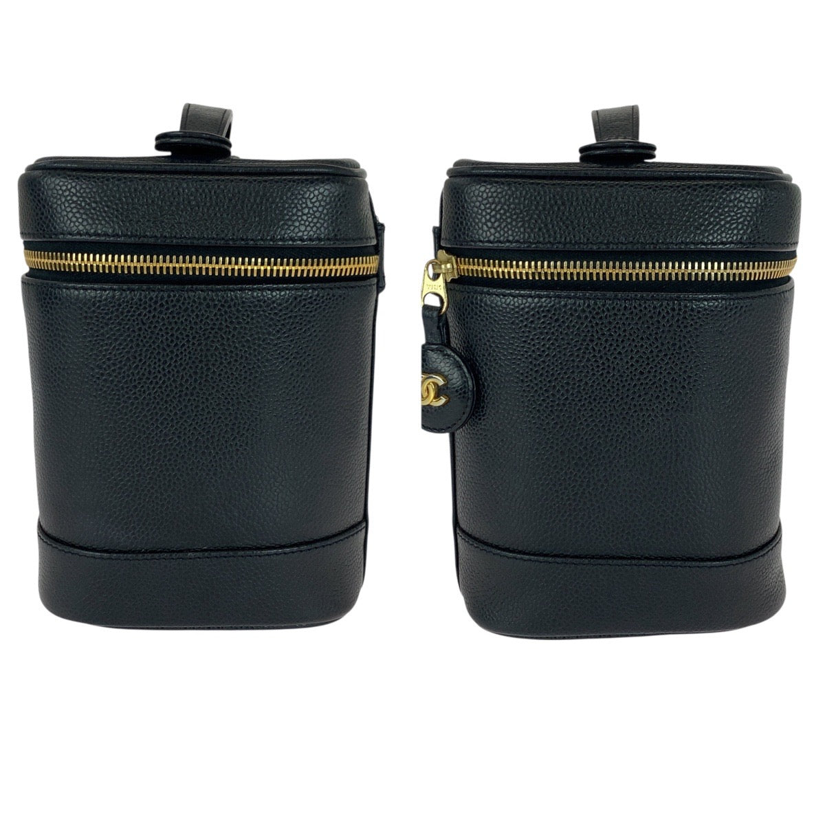 21012
CHANEL シャネル ココマーク ブラック 黒 ゴールド金具 キャビアスキン ハンドバッグ バニティバッグ 化粧ポーチ レディース ABP80