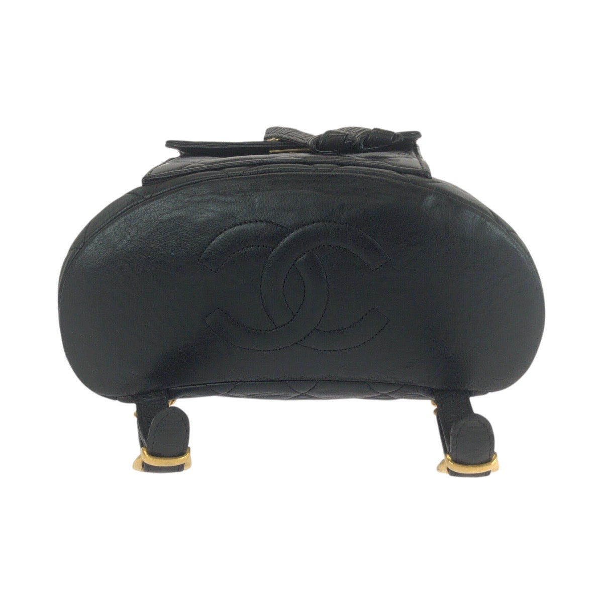 21014
CHANEL シャネル マトラッセ ココマーク ブラック 黒 ゴールド金具 ラムスキン リュック・デイパック バックパック レディース AB330