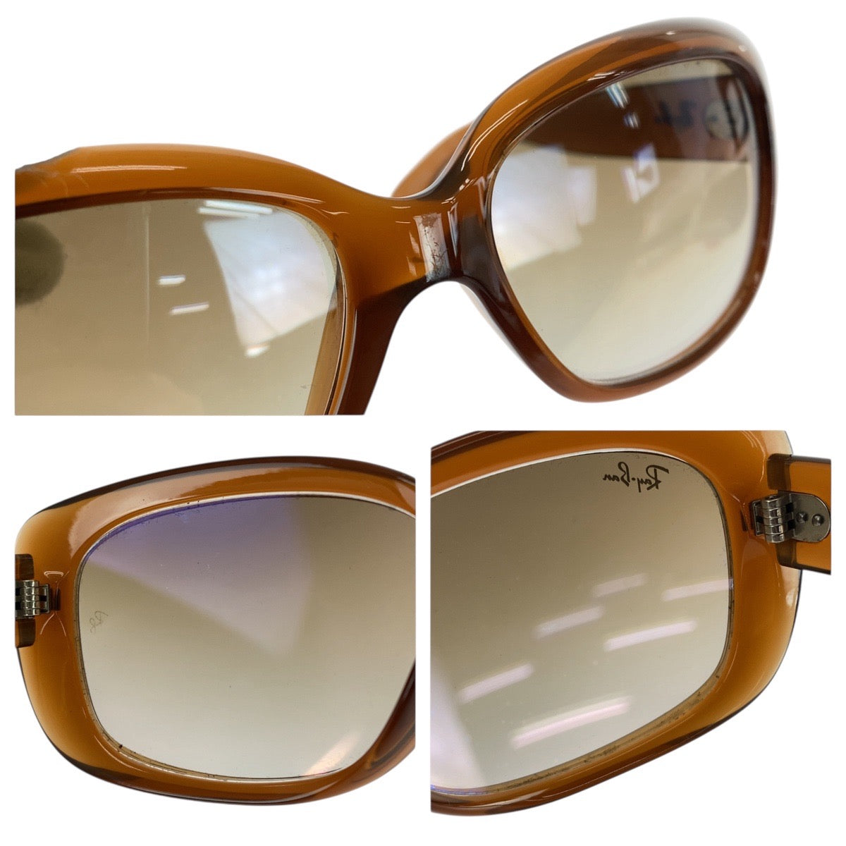 21015
Ray-Ban レイバン ジャッキー オー ブラウン シルバー金具 プラスチック RB4101 JACKIE OHH 717/51 2N サングラス 男女兼用 バタフライ レディース ABP8