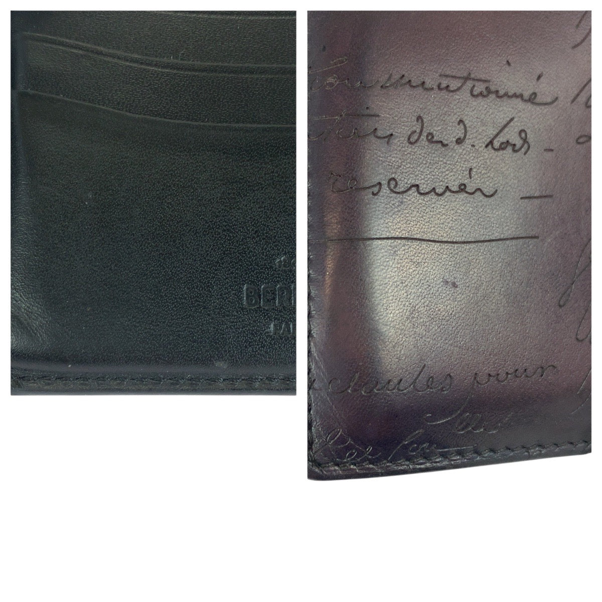 21017
Berluti ベルルッティ カリグラフィ スクリット ブラウン レザー E0272P 折財布 コンパクトウォレット メンズ AB46