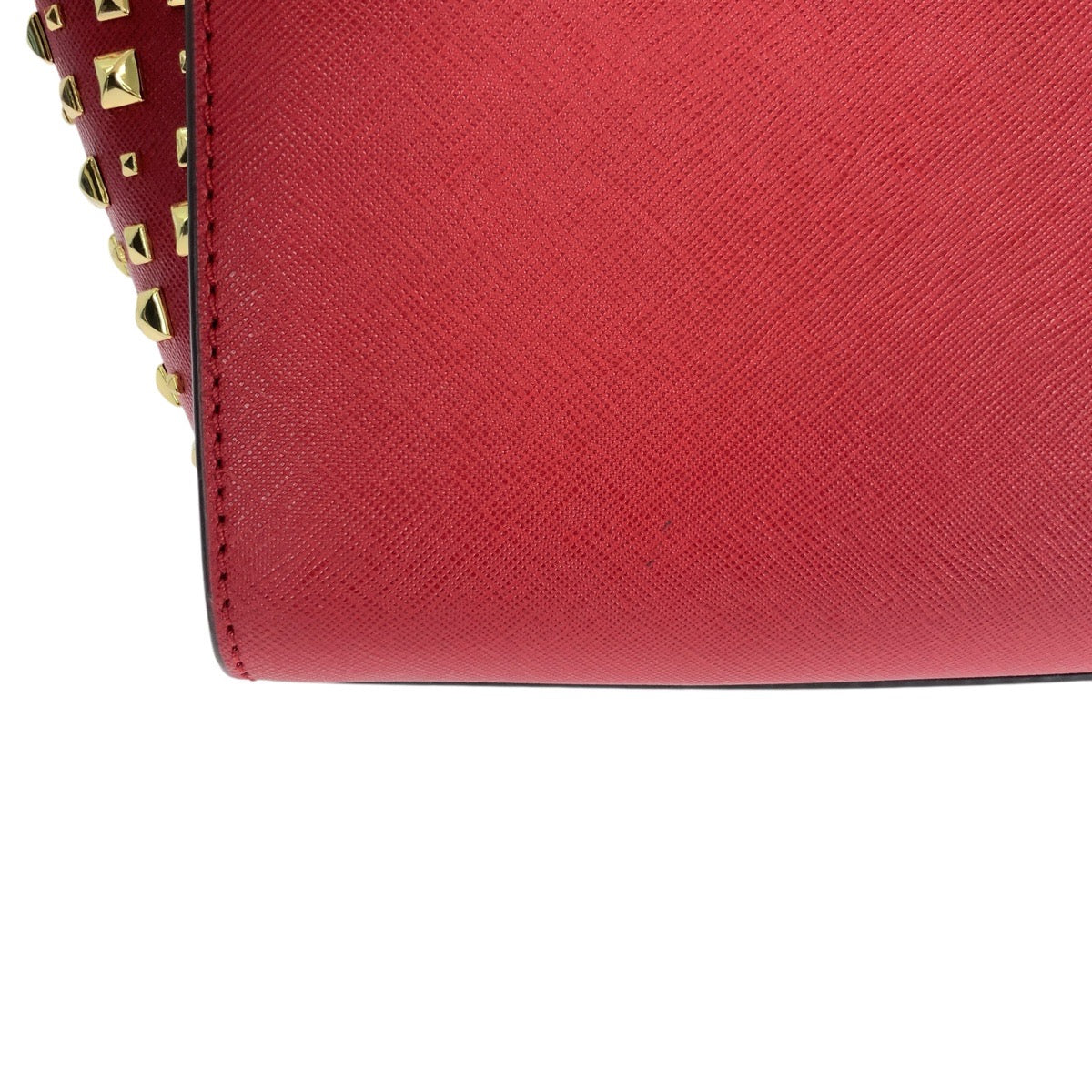 21020
Michael Kors マイケルコース スタッズ レッド ゴールド金具 レザー 35H8GSMM2L ショルダーバッグ ポシェット レディース A10