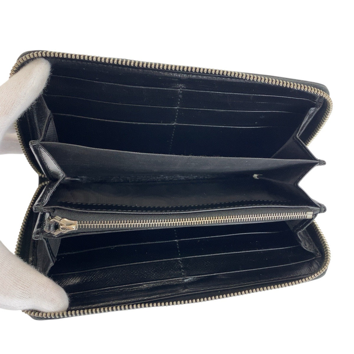 21023
GUCCI グッチ インターロックング ブラック 黒 シルバー金具 GGスプリームキャンバス / レザー 673003 長財布 ロングウォレット レディース ABP27