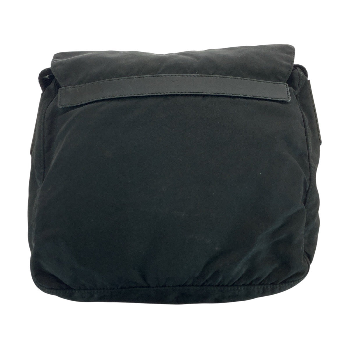 21024
PRADA プラダ テスート 三角ロゴプレート ブラック 黒 シルバー金具 ナイロン / レザー ショルダーバッグ メッセンジャーバッグ レディース ABP28