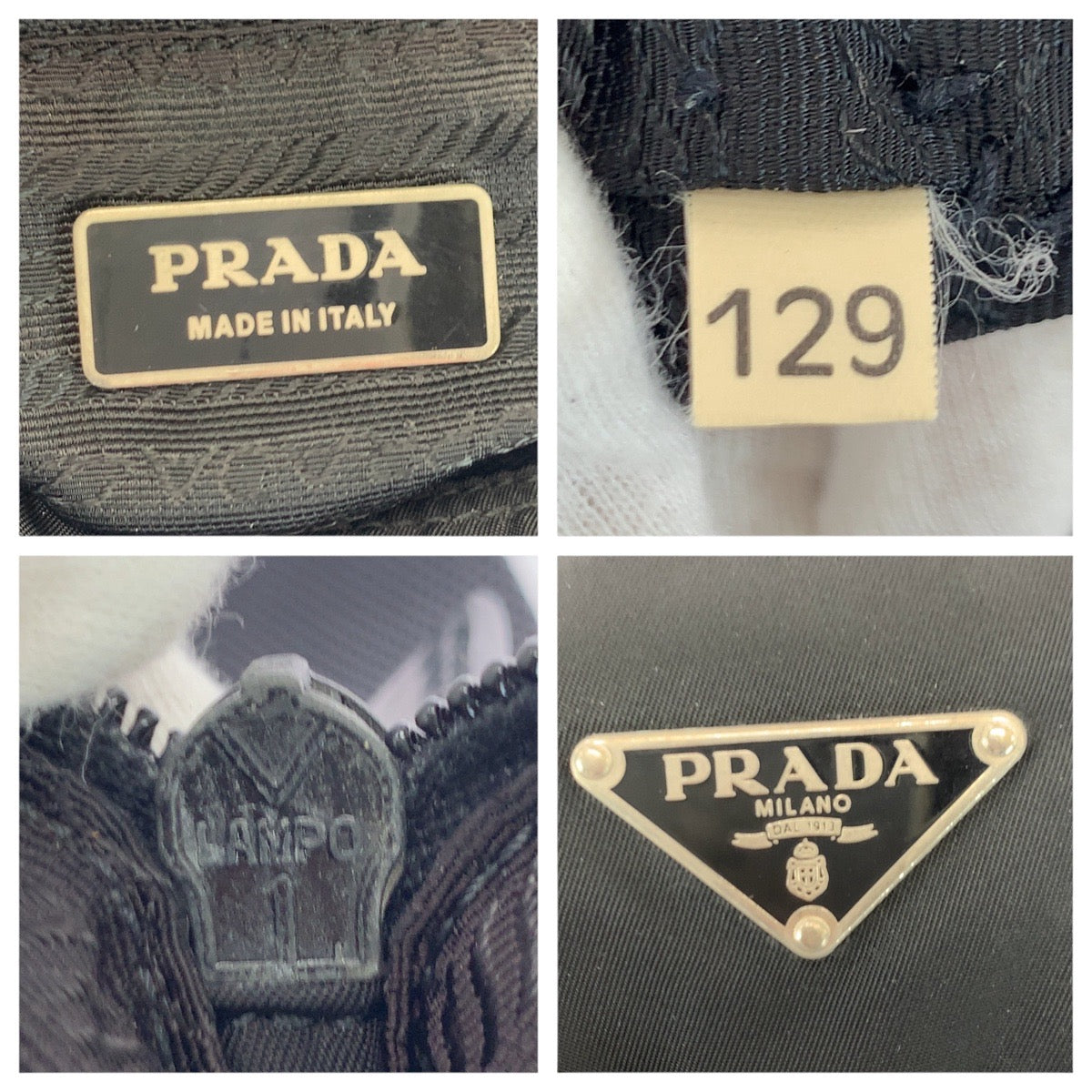 21024
PRADA プラダ テスート 三角ロゴプレート ブラック 黒 シルバー金具 ナイロン / レザー ショルダーバッグ メッセンジャーバッグ レディース ABP28