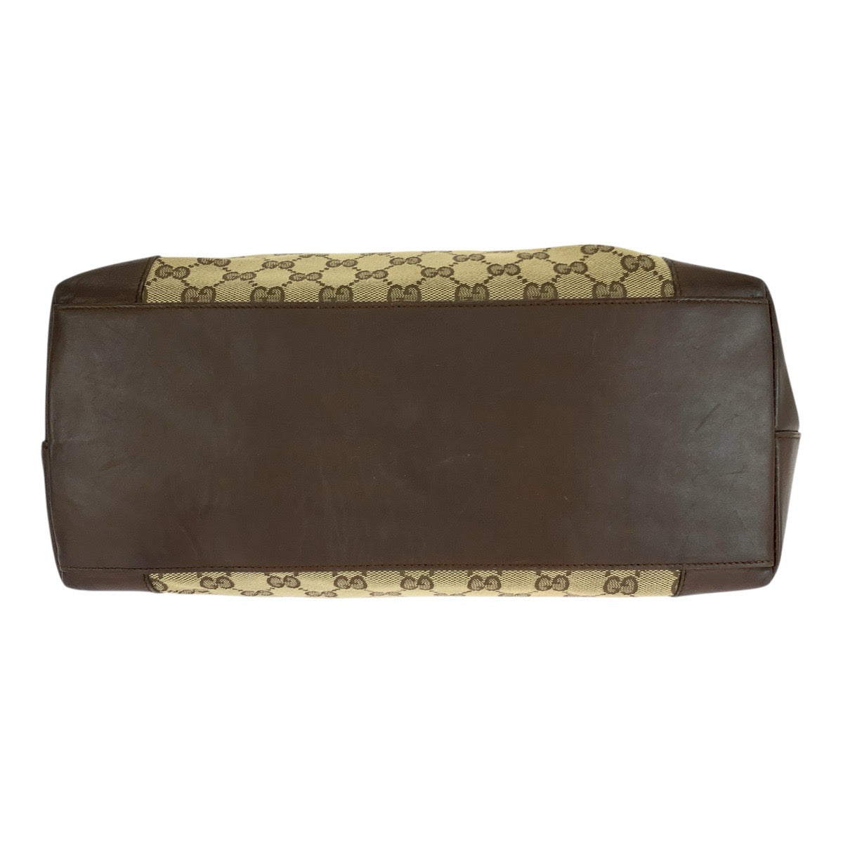 21027
GUCCI グッチ ベージュ ブラウン ゴールド金具 GGキャンバス / レザー 002 1121 トートバッグ ハンドバッグ レディース AB20