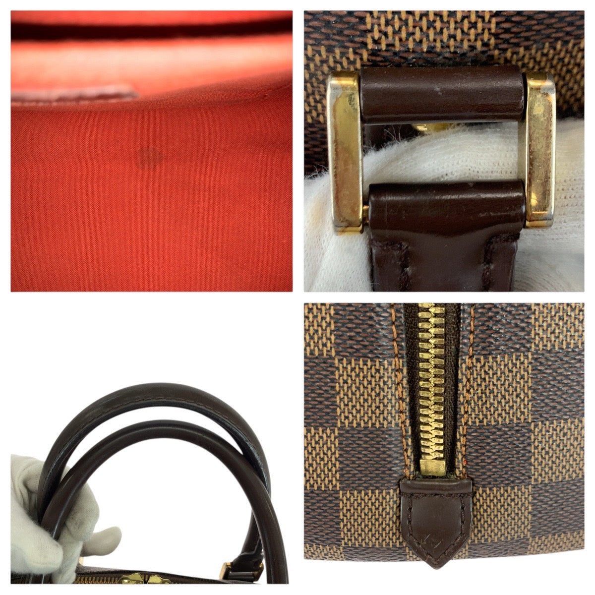 21033
LOUIS VUITTON ルイヴィトン ダミエ リベラMM ブラウン ゴールド金具 PVC / レザー N41434 トートバッグ ハンドバッグ レディース A70