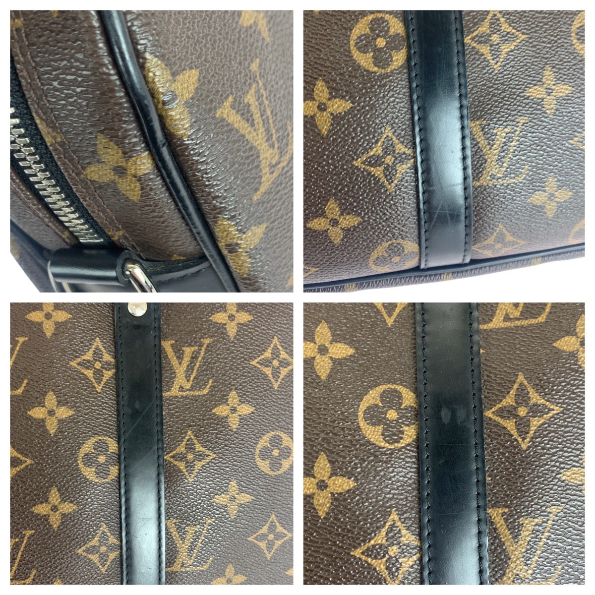 21034
LOUIS VUITTON ルイヴィトン モノグラム マカサー ポルトドキュマン ヴォワヤージュ PDV ブラウン ブラック シルバー金具 PVC / レザー M52005 ビジネスバッグ ブリーフケース メンズ ABP80