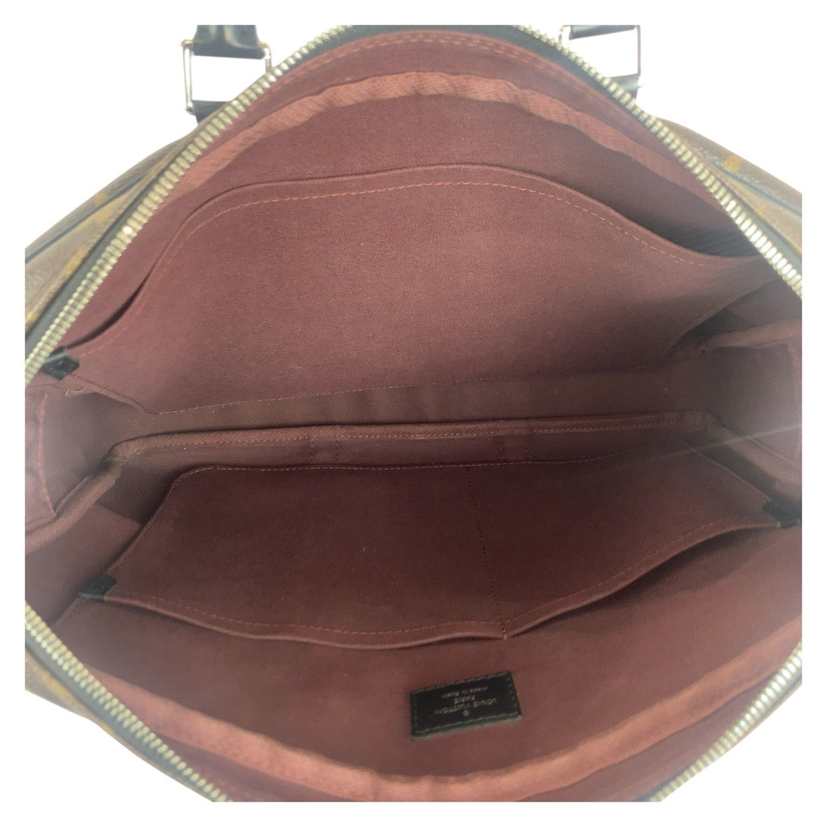 21034
LOUIS VUITTON ルイヴィトン モノグラム マカサー ポルトドキュマン ヴォワヤージュ PDV ブラウン ブラック シルバー金具 PVC / レザー M52005 ビジネスバッグ ブリーフケース メンズ ABP80