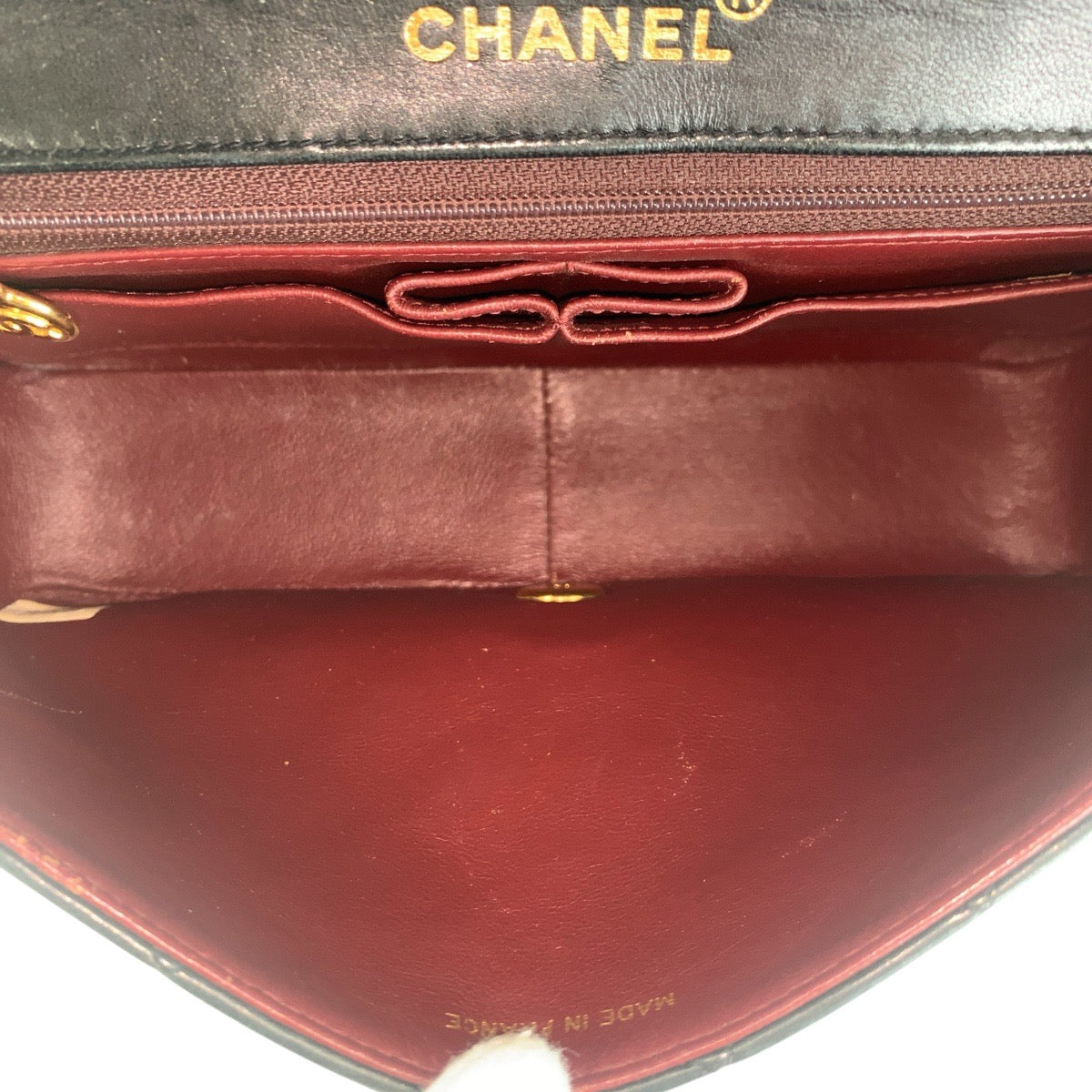 21039
CHANEL シャネル ヴィンテージ マトラッセ ココマーク ターンロック シングルフラップ ブラック 黒 ゴールド金具 ラムスキン 斜め掛け チェーンショルダーバッグ ポシェット レディース AB