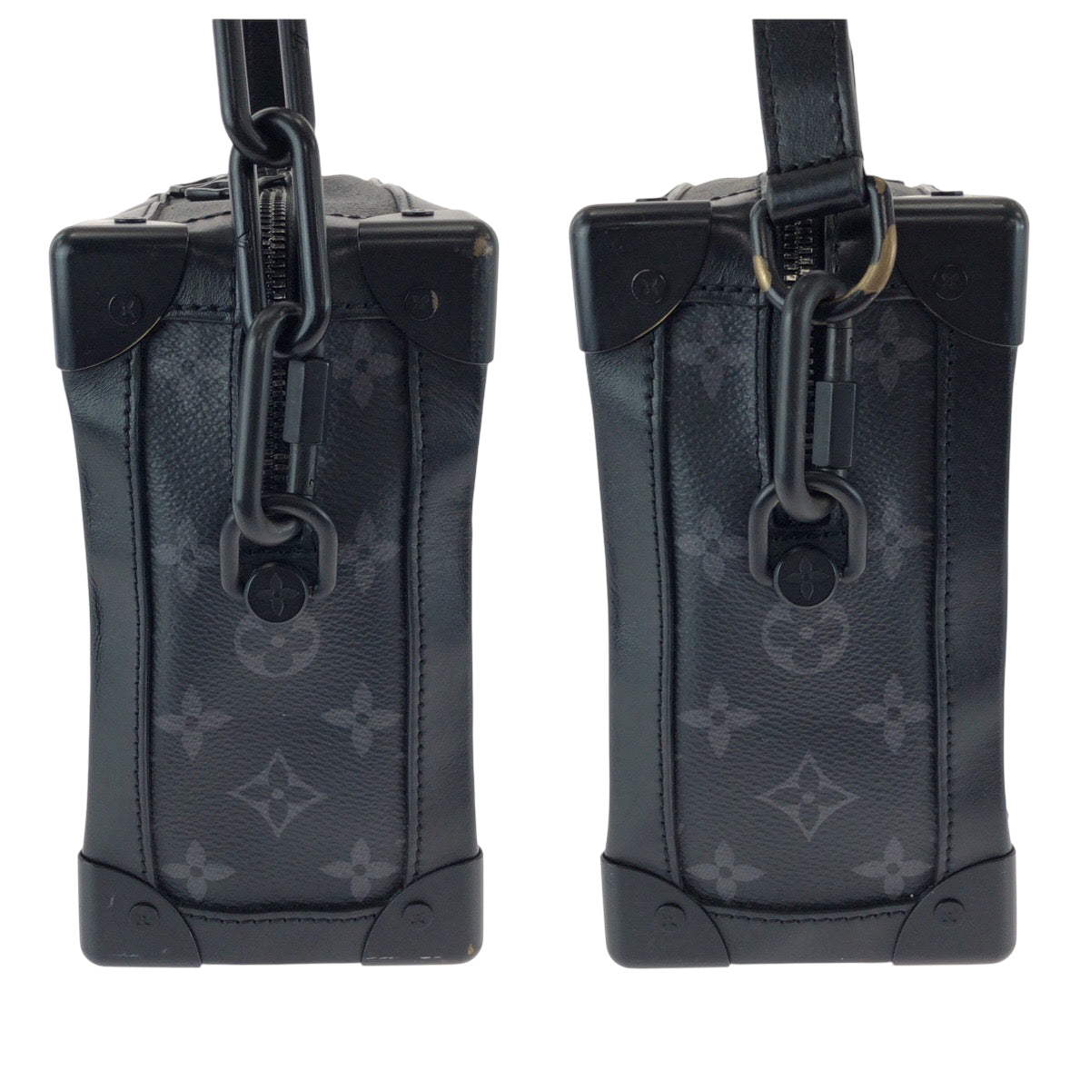 21043
LOUIS VUITTON ルイヴィトン モノグラム エクリプス ソフトトランク ブラック ブラック金具 PVC M44730 チェーン ショルダーバッグ ポシェット メンズ ABP