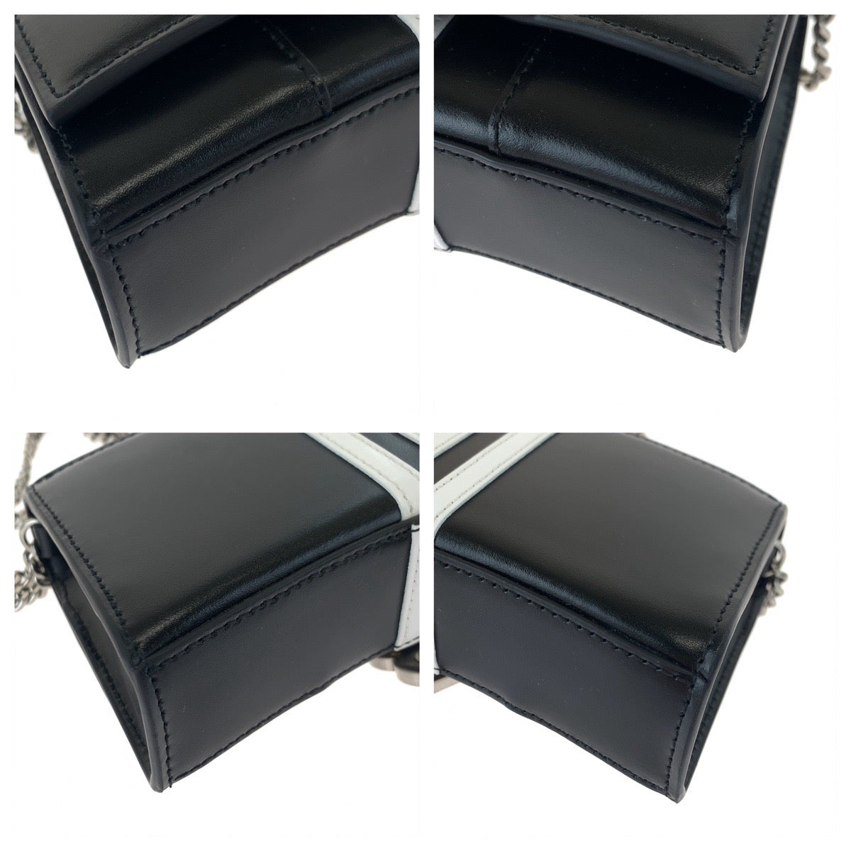 21048
BALENCIAGA バレンシアガ アディダスコラボ アワーグラス Hourglass Wallet On Chain ブラック ホワイト レザー 2304BLSJJ BAL3145 チェーンウォレット ショルダーバッグ レディース N