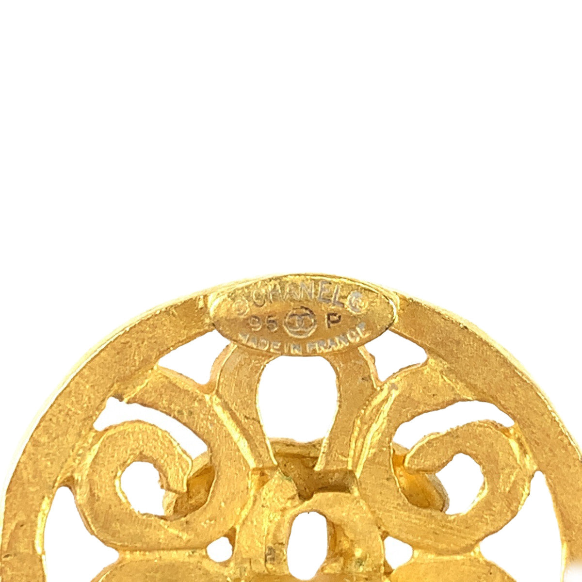 21052
CHANEL シャネル ヴィンテージ ココマーク ストーン ゴールド レッド ブルー メッキ イヤリング スイングイヤリング レディース A