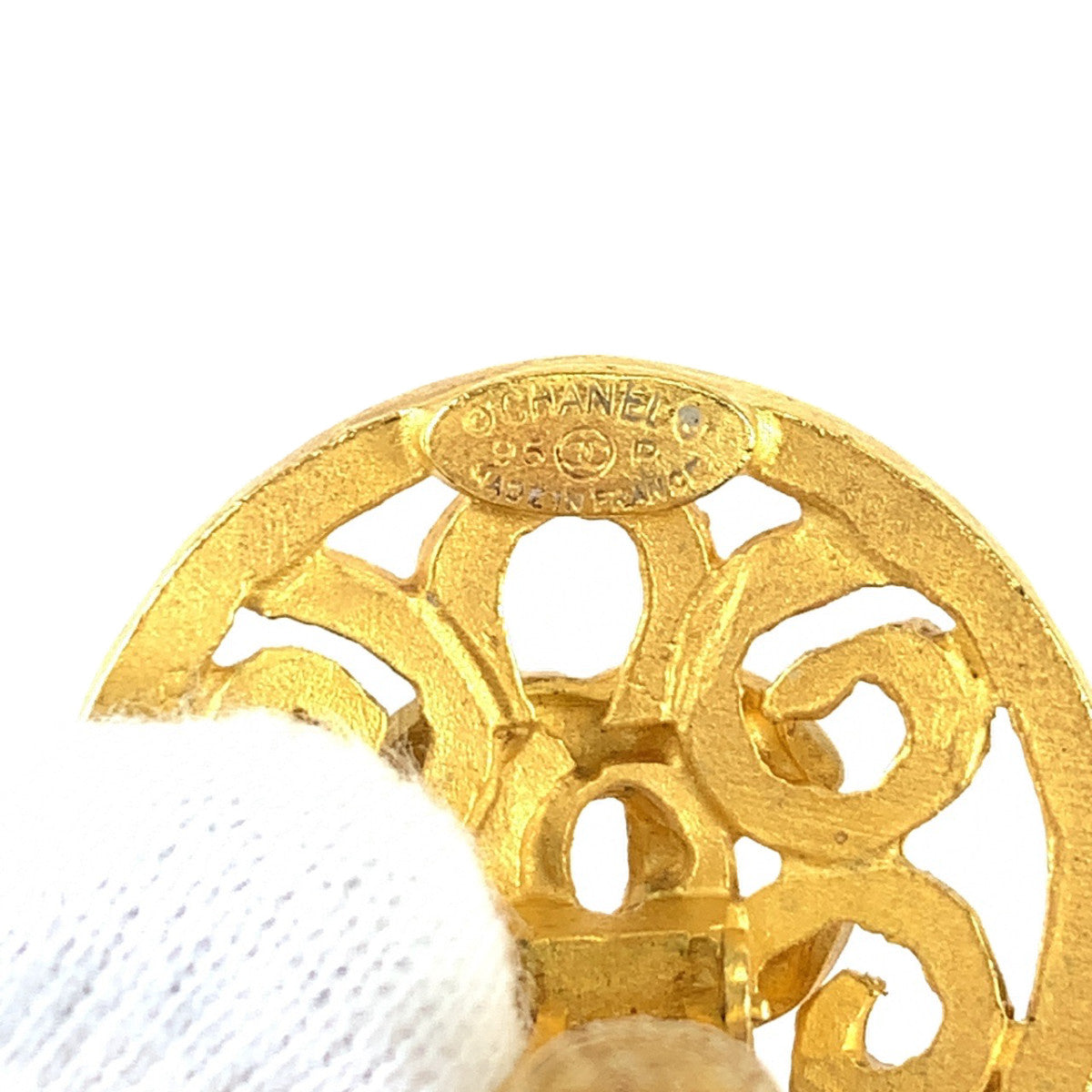 21052
CHANEL シャネル ヴィンテージ ココマーク ストーン ゴールド レッド ブルー メッキ イヤリング スイングイヤリング レディース A