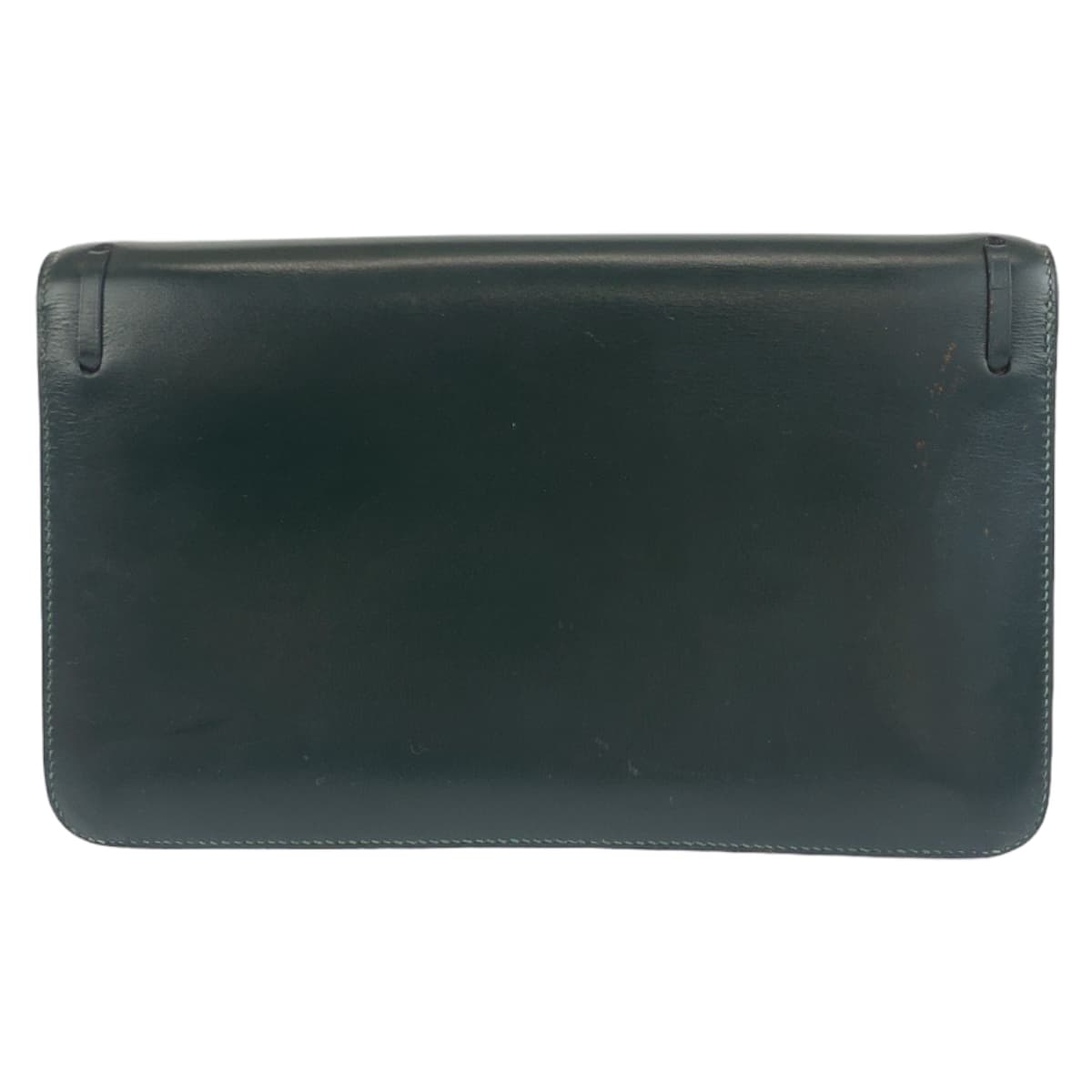 21053
HERMES エルメス ヴィンテージ タッセル グリーン ゴールド金具 ボックスカーフ ショルダーバッグ クラッチバッグ 2WAY O刻印 レディース AB