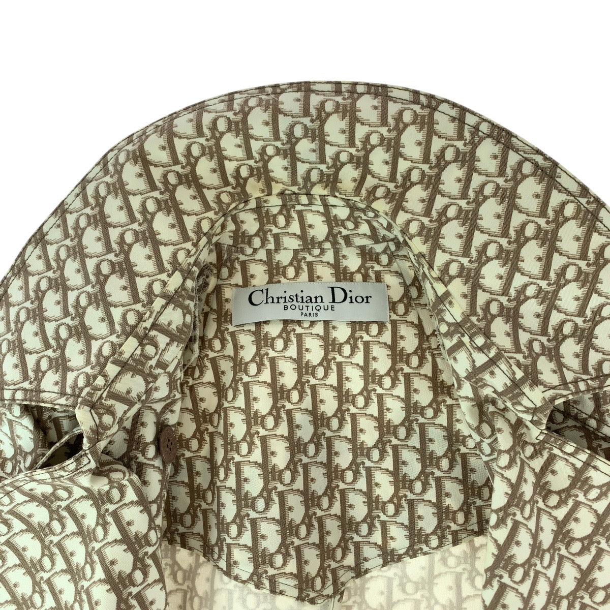 21055
Dior ディオール ヴィンテージ トロッター 花柄 刺繍 サイズ36 ベージュ シルバー金具 コットン トレンチコート レディース A180