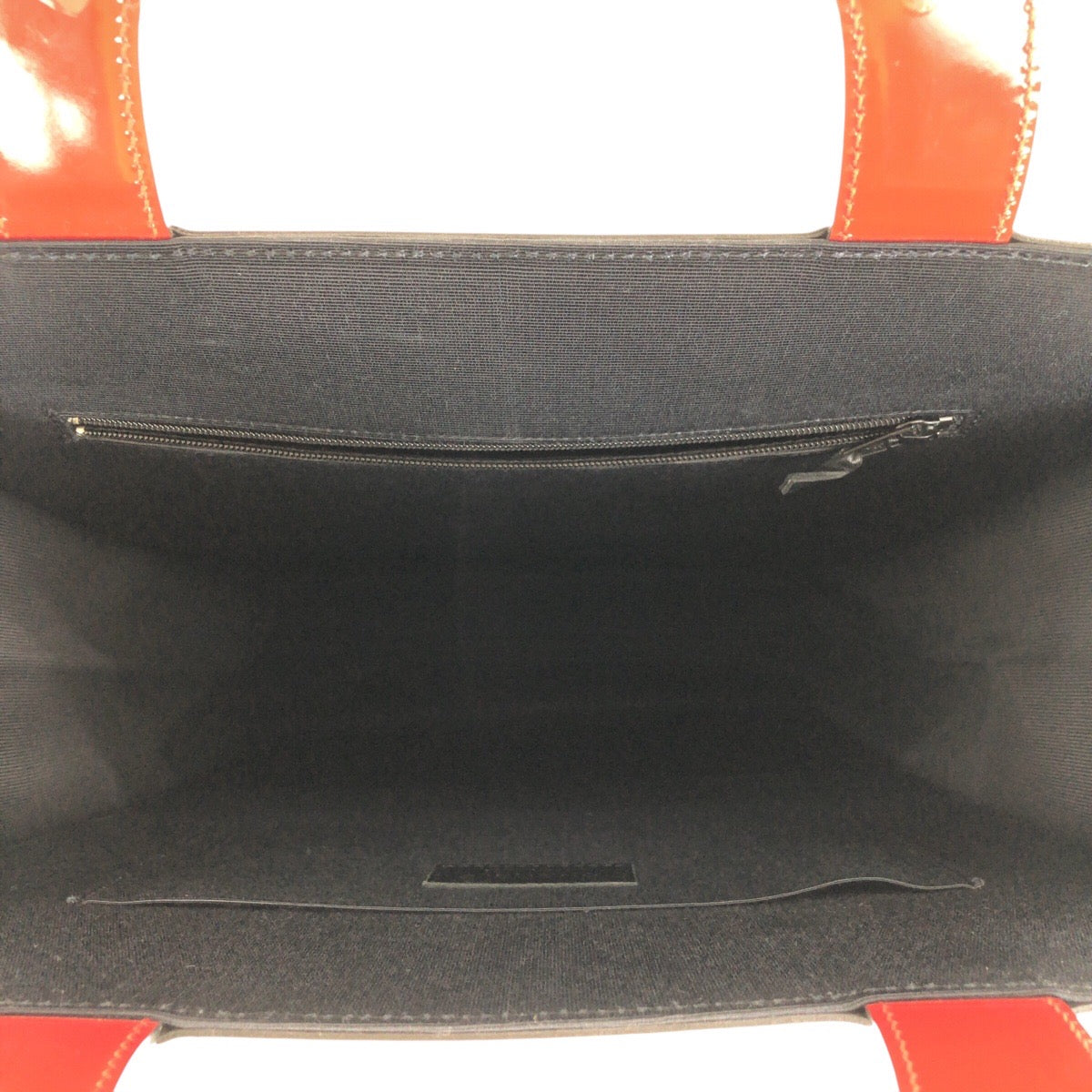 21056
CHANEL シャネル ヴィンテージ チョコバー マドモアゼル ココシャネル レッド ホワイト ブラック エナメル / キャンバス / レザー トートバッグ ハンドバッグ レディース ABP110