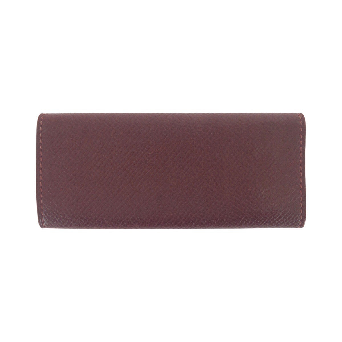 21067
HERMES エルメス ワインレッド ボルドー ゴールド金具 レザー キーケース 4連 男女兼用 レディース ABP20