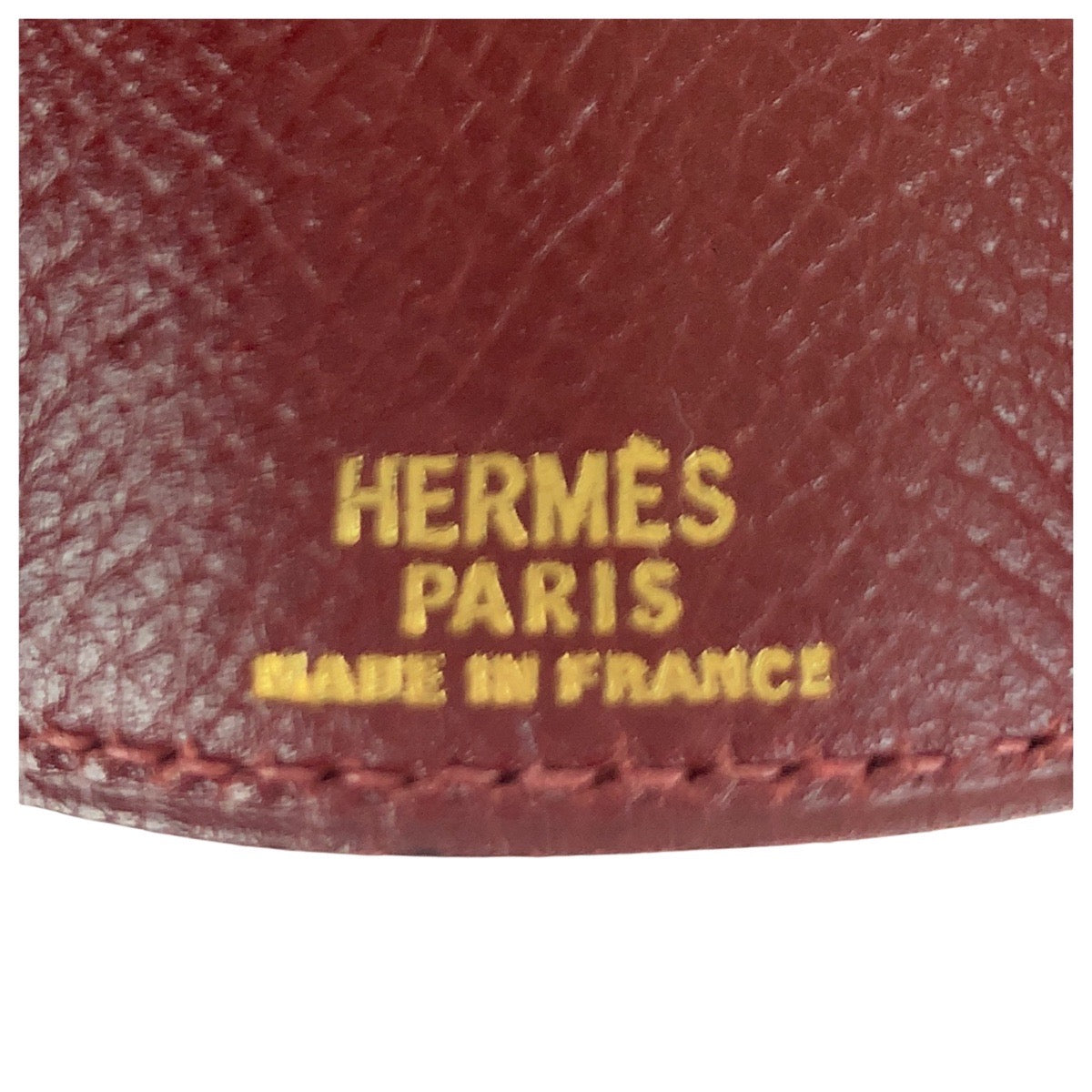 21067
HERMES エルメス ワインレッド ボルドー ゴールド金具 レザー キーケース 4連 男女兼用 レディース ABP20