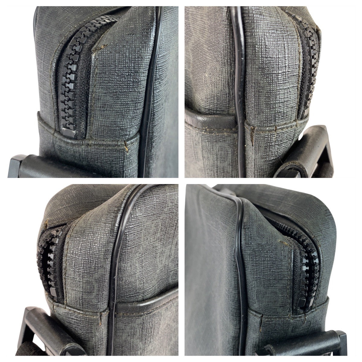 21079
GUCCI グッチ ブラック 黒 グレー GGスプリームキャンバス / レザー 162907 ショルダーバッグ メッセンジャーバッグ メンズ AB20