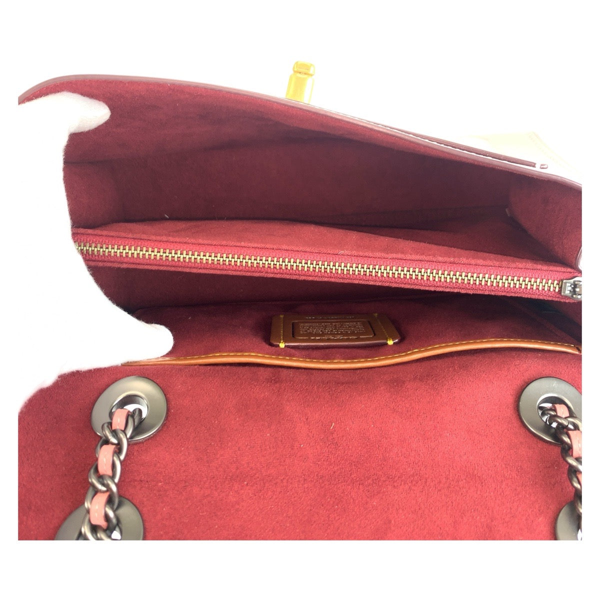 21082
COACH コーチ パーカーウィズ ティーローズ ブロッサム ピンク レザー L1857-67693 チェーンショルダーバッグ レディース A20