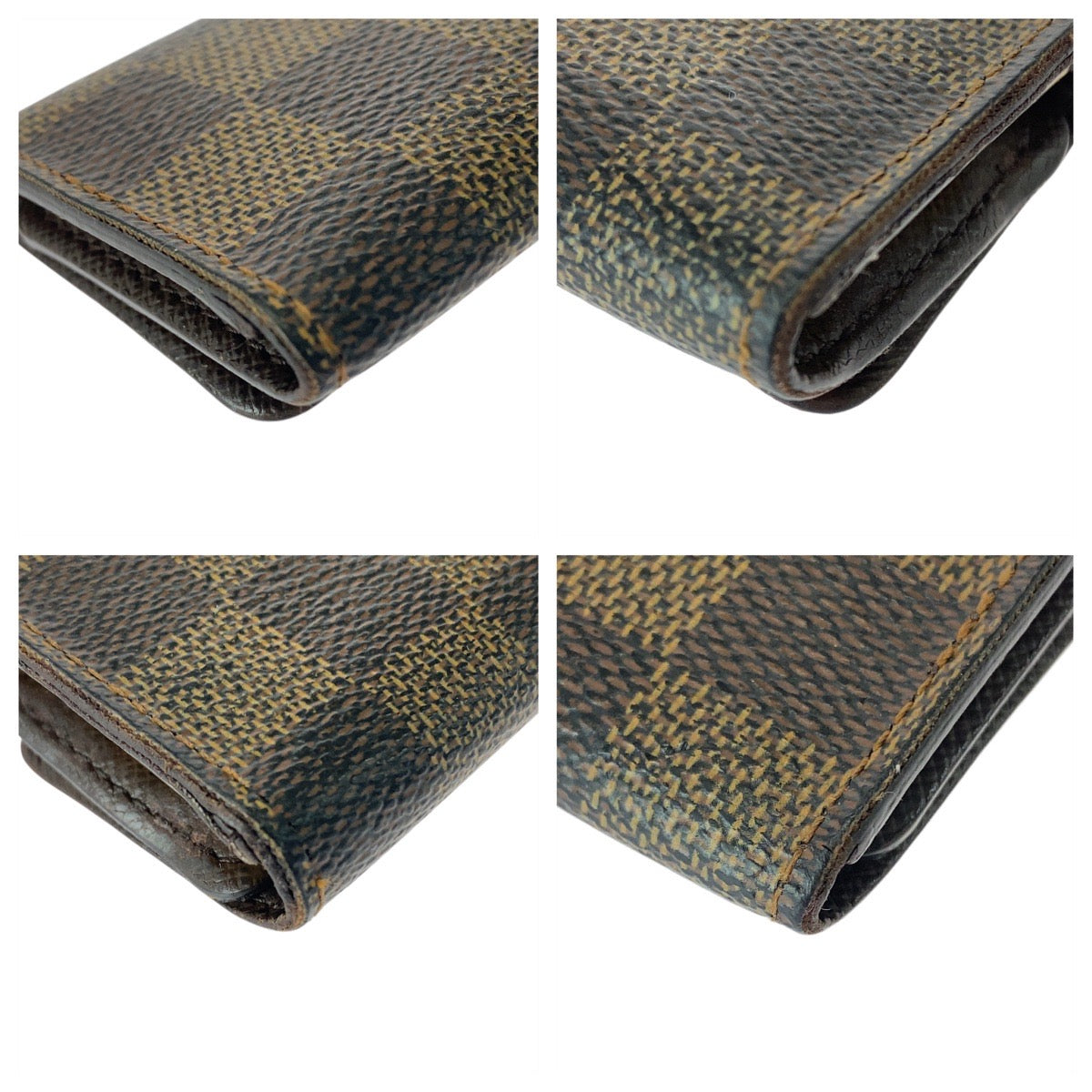 21092
LOUIS VUITTON ルイヴィトン ダミエ ミュルティクレ４ ブラウン ゴールド金具 PVC N62631 キーケース 4連 男女兼用 レディース AB5