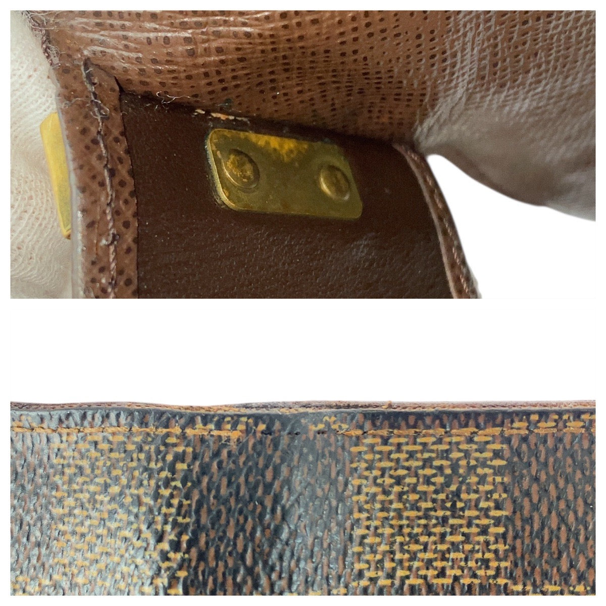21092
LOUIS VUITTON ルイヴィトン ダミエ ミュルティクレ４ ブラウン ゴールド金具 PVC N62631 キーケース 4連 男女兼用 レディース AB5