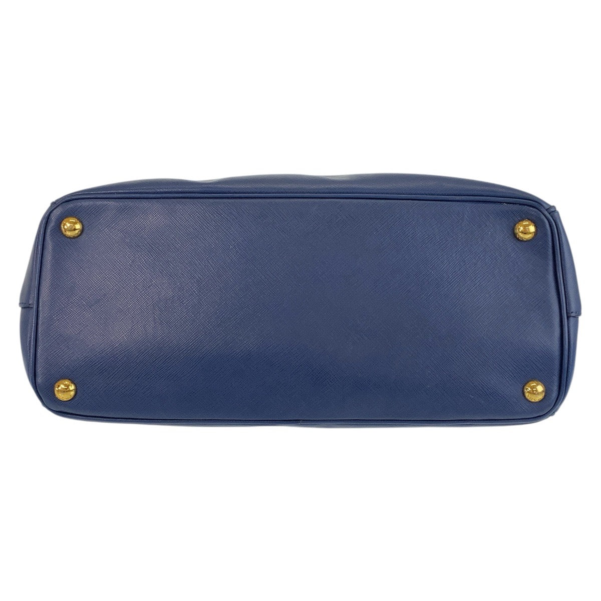 21093
PRADA プラダ サフィアーノ ガレリア 三角ロゴプレート ブルー ゴールド金具 レザー ハンドバッグ ショルダーバッグ 2way レディース ABP56