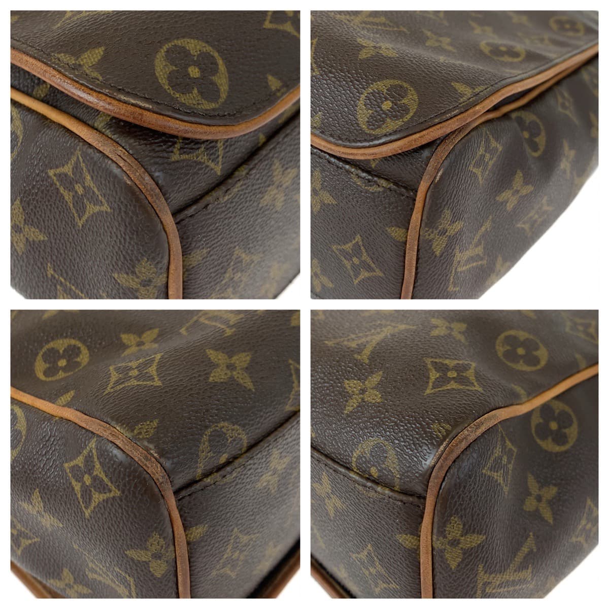 21094
LOUIS VUITTON ルイヴィトン モノグラム アベス ブラウン PVC M45257 ショルダーバッグ 斜め掛け メッセンジャーバッグ メンズ AB52