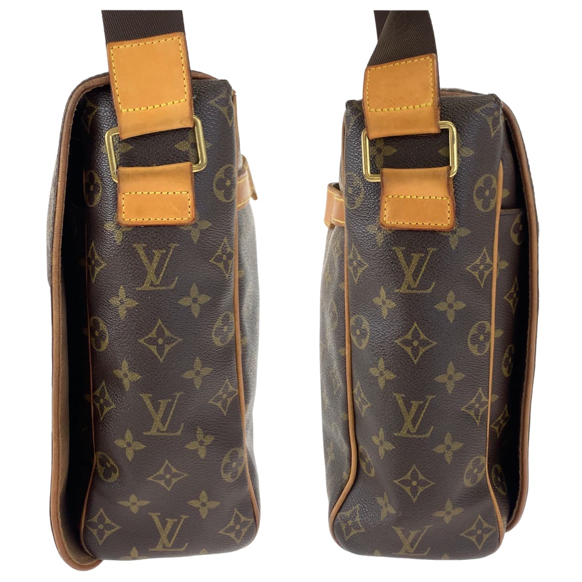 21094
LOUIS VUITTON ルイヴィトン モノグラム アベス ブラウン PVC M45257 ショルダーバッグ 斜め掛け メッセンジャーバッグ メンズ AB52