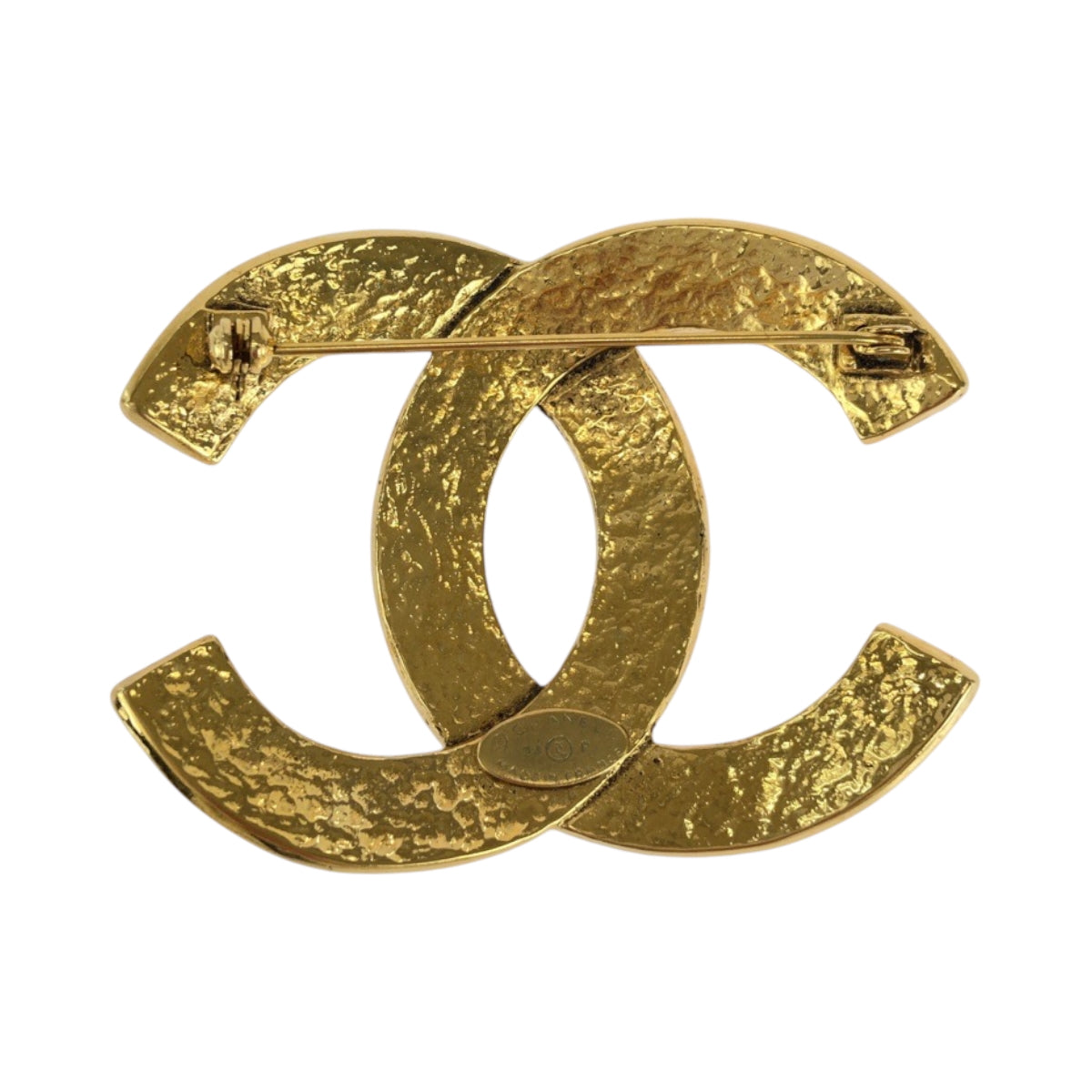21095
CHANEL シャネル ヴィンテージ ビッグココマーク ゴールド メッキ ブローチ 94P刻印 レディース ABP50