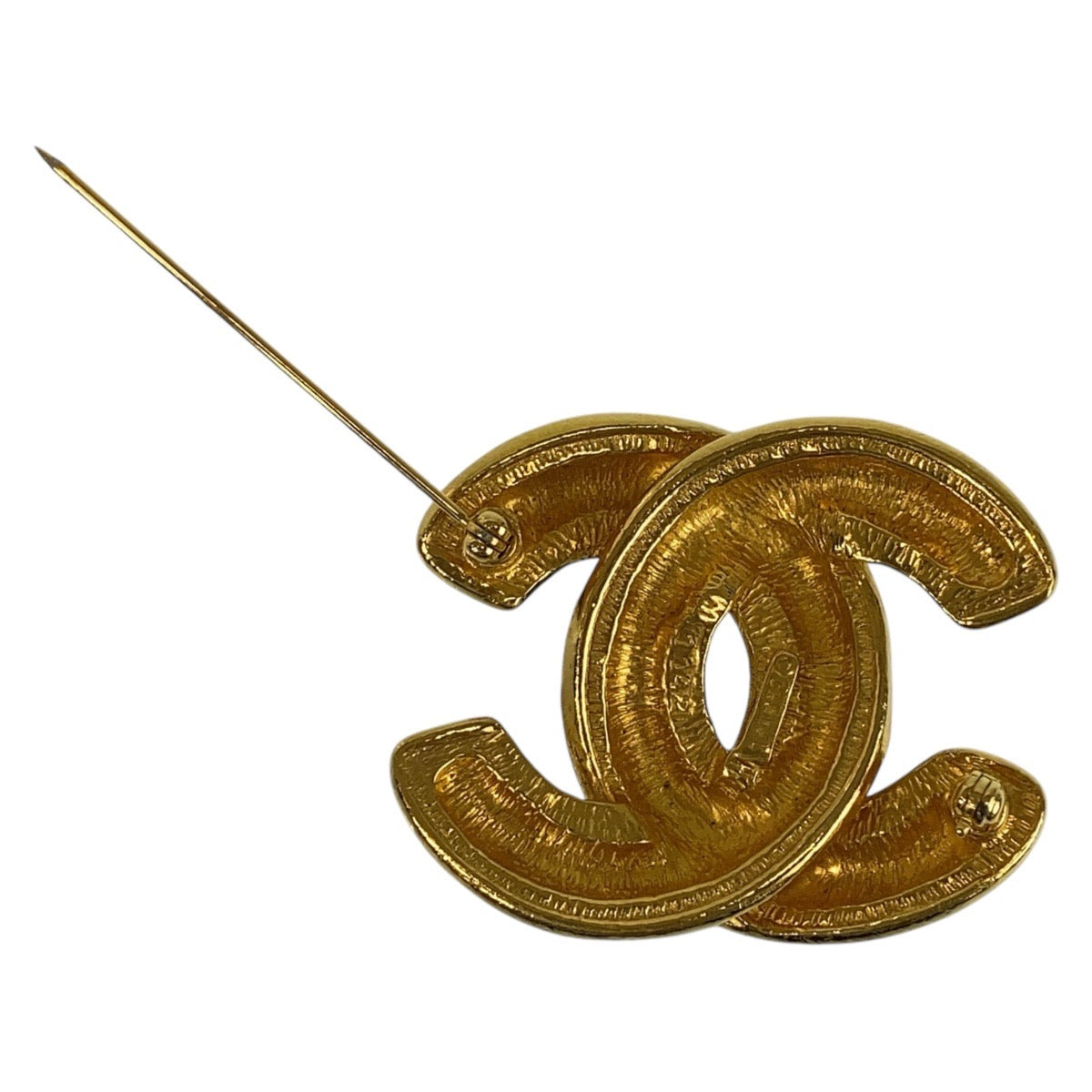 21099
CHANEL シャネル ココマーク ゴールド メッキ ブローチ レディース AB50