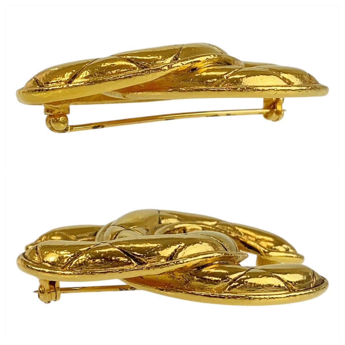 21099
CHANEL シャネル ココマーク ゴールド メッキ ブローチ レディース AB50