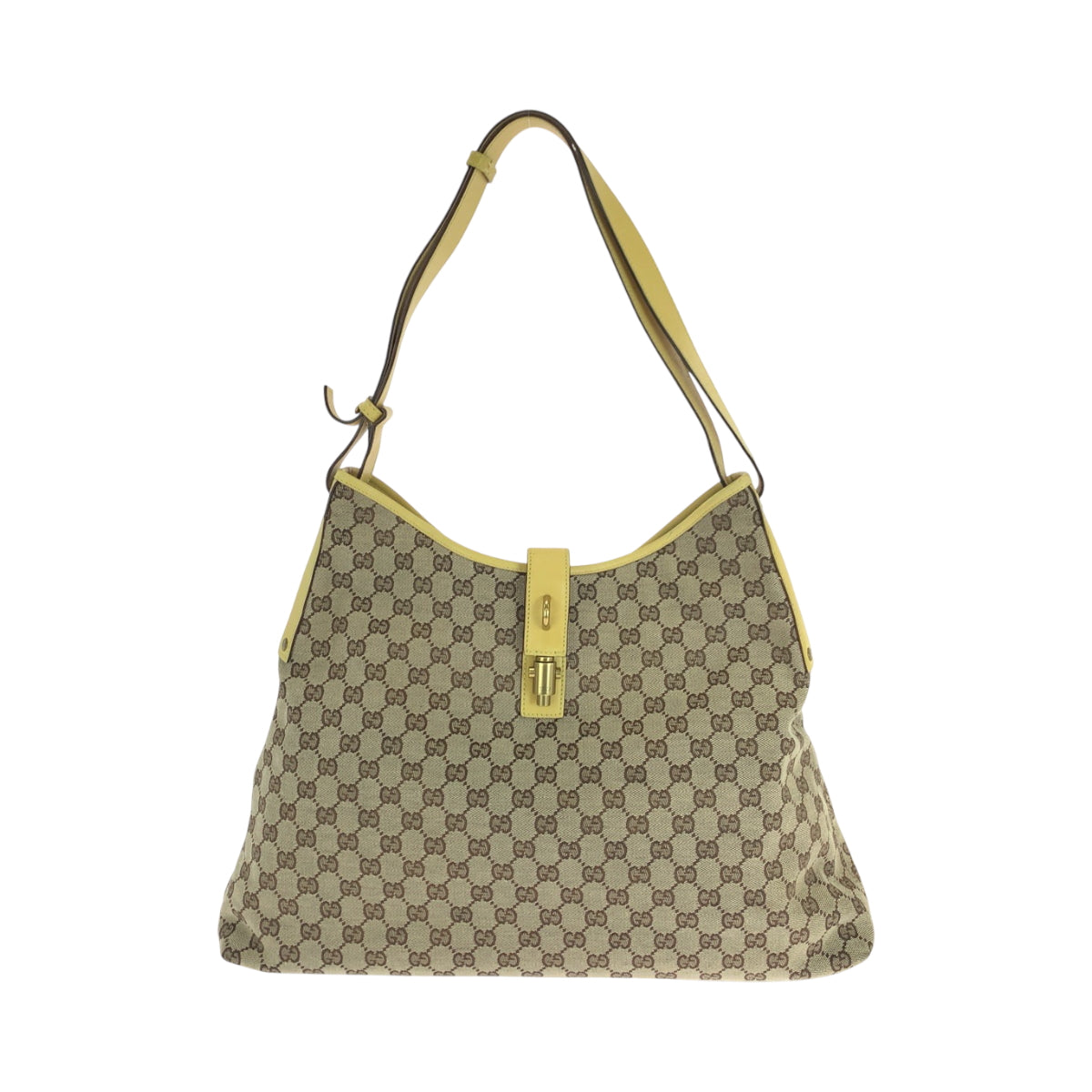 21103
GUCCI New Jackie Beige Yellow Gold Hardware GG Canvas 109190 Hobo Shoulder Bag Ladies ABP43
