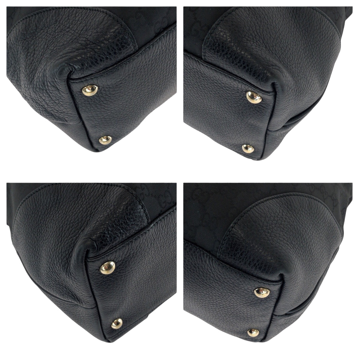 21104
GUCCI グッチ ブラック 黒 ゴールド金具 ナイロン 263345 トートバッグ ハンドバッグ レディース ABP50