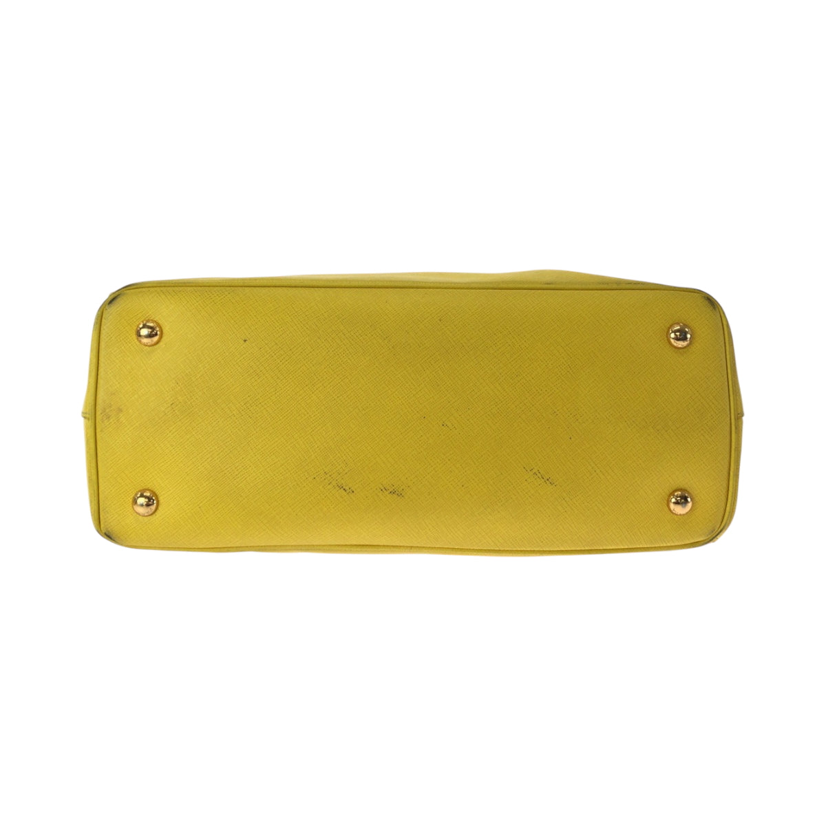 PRADA プラダ サフィアーノ イエロー ゴールド金具 レザー BN1874 ショルダーバッグ ハンドバッグ 2way レディース AB46