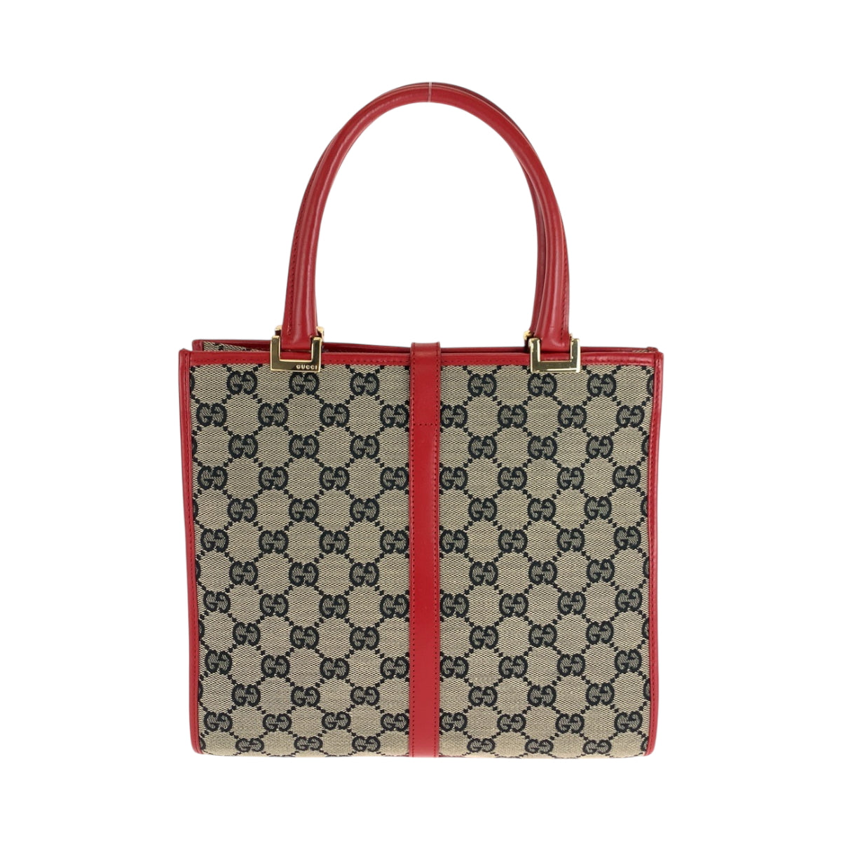 21111
GUCCI Jackie Grey Red Gold Hardware GG Canvas 002 1065 Handbag Tote Bag Ladies A48