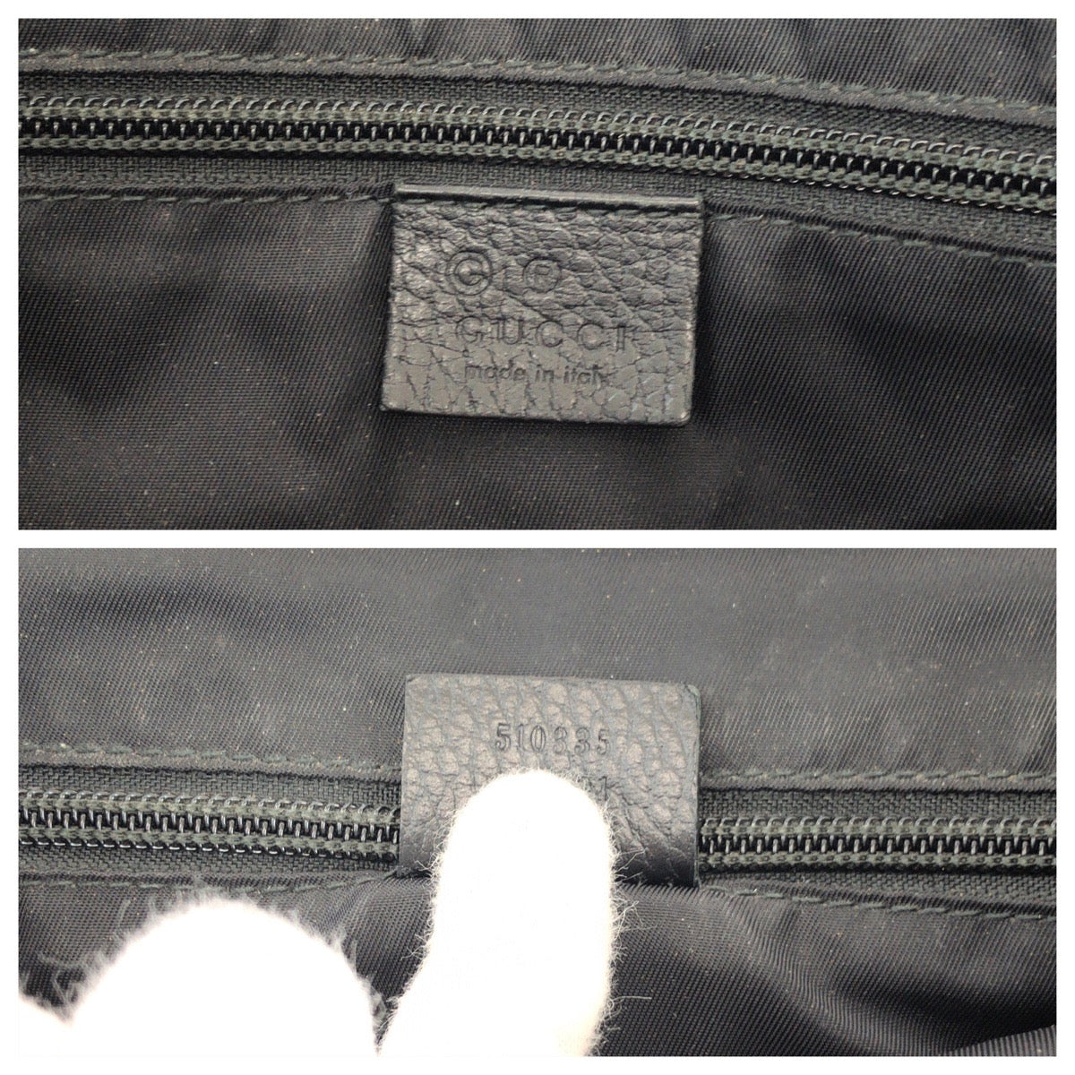 21116
GUCCI Black Silver Hardware Nylon / Leather 510335 Shoulder Bag Pochette Unisex Men's ABP46