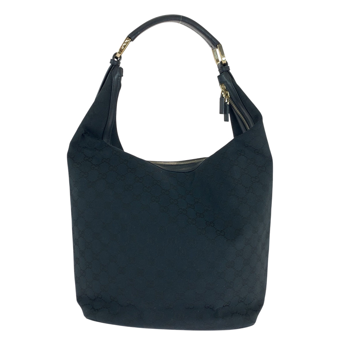 21117
GUCCI Black Gold Hardware GG Canvas 001 42870 Hobo Shoulder Bag Shoulder Carry Women's A46